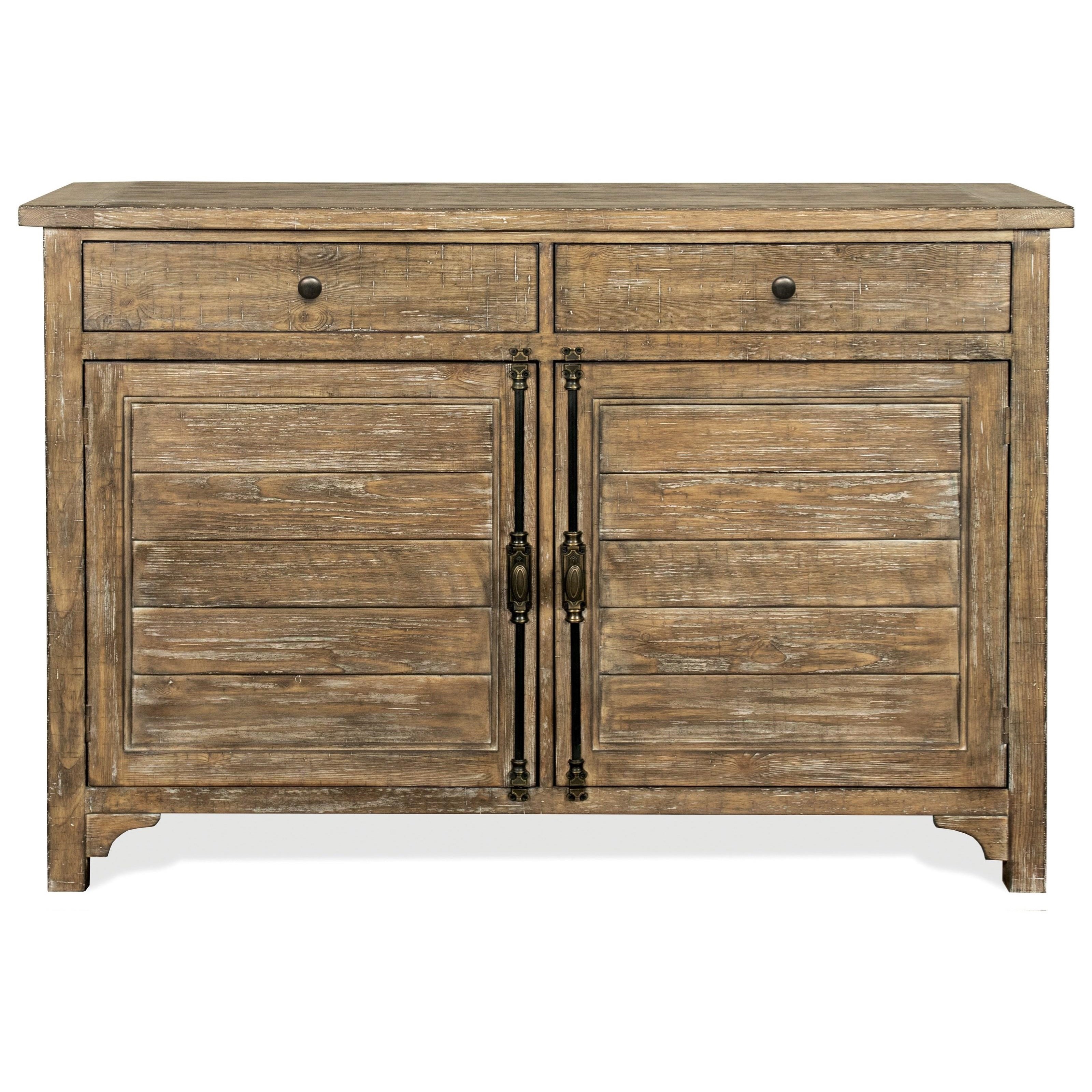 Riverside Furniture Sonora Rustic Sideboard with Adjustable Shelving