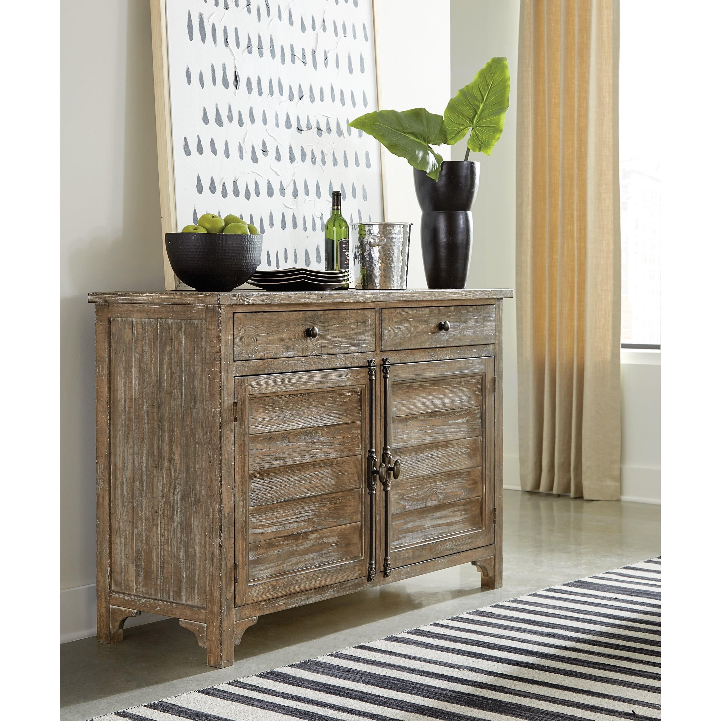 Riverside Furniture Sonora Rustic Sideboard with Adjustable Shelving