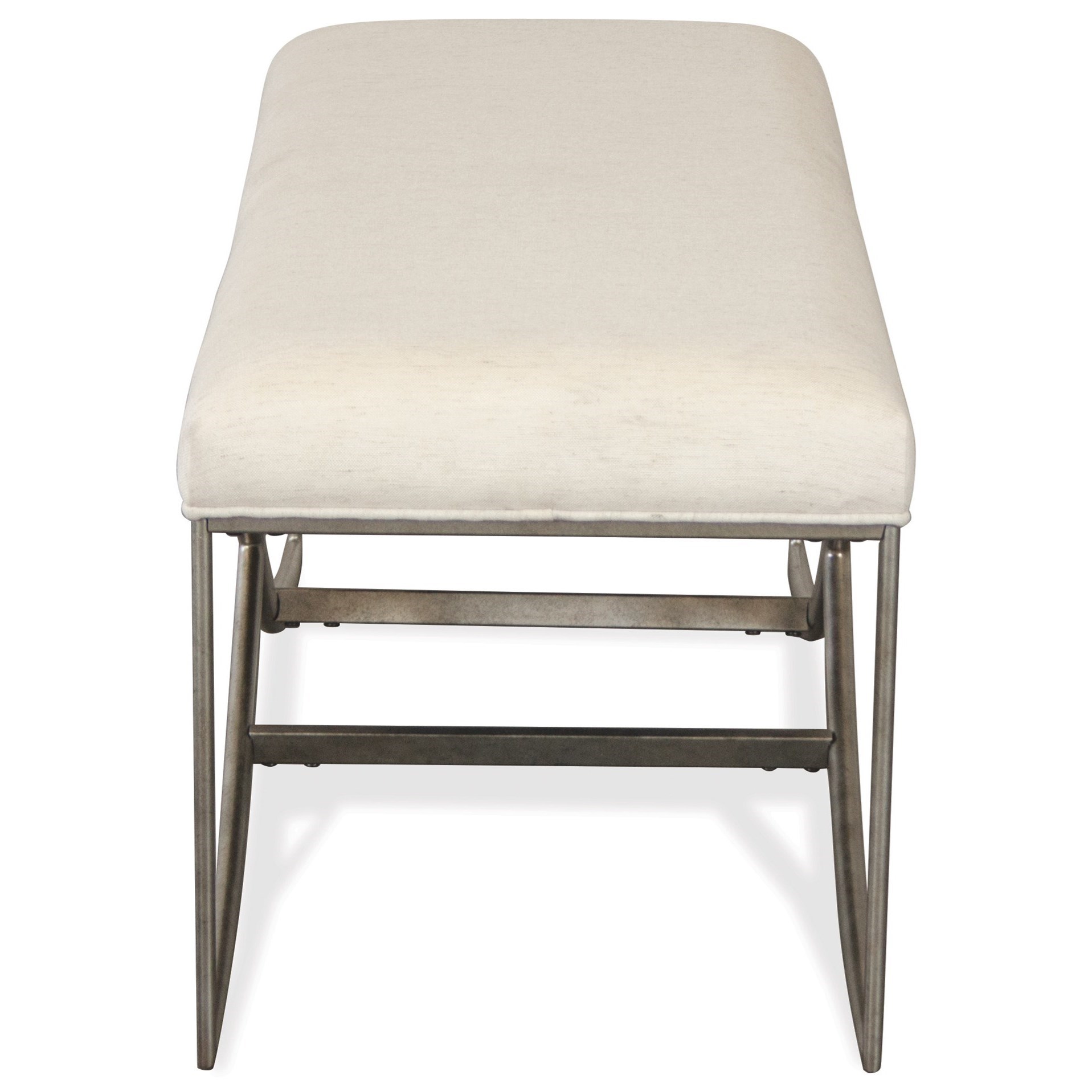 Riverside Furniture Sophie 48Inch Upholstered Bed Bench with Elegant