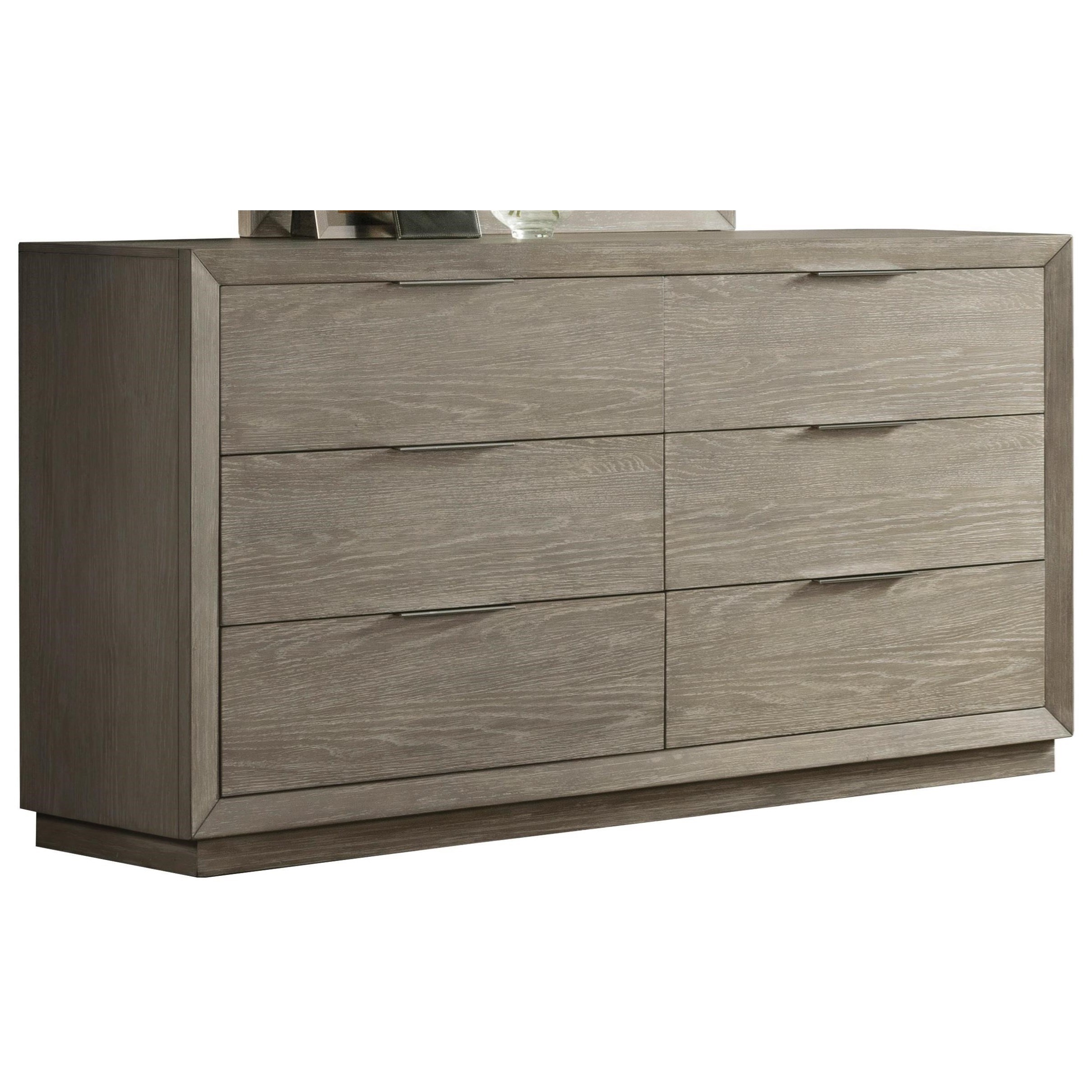 Riverside Furniture Zoey Transitional 6 Drawer Dresser with Felt Lined Drawers Mueller