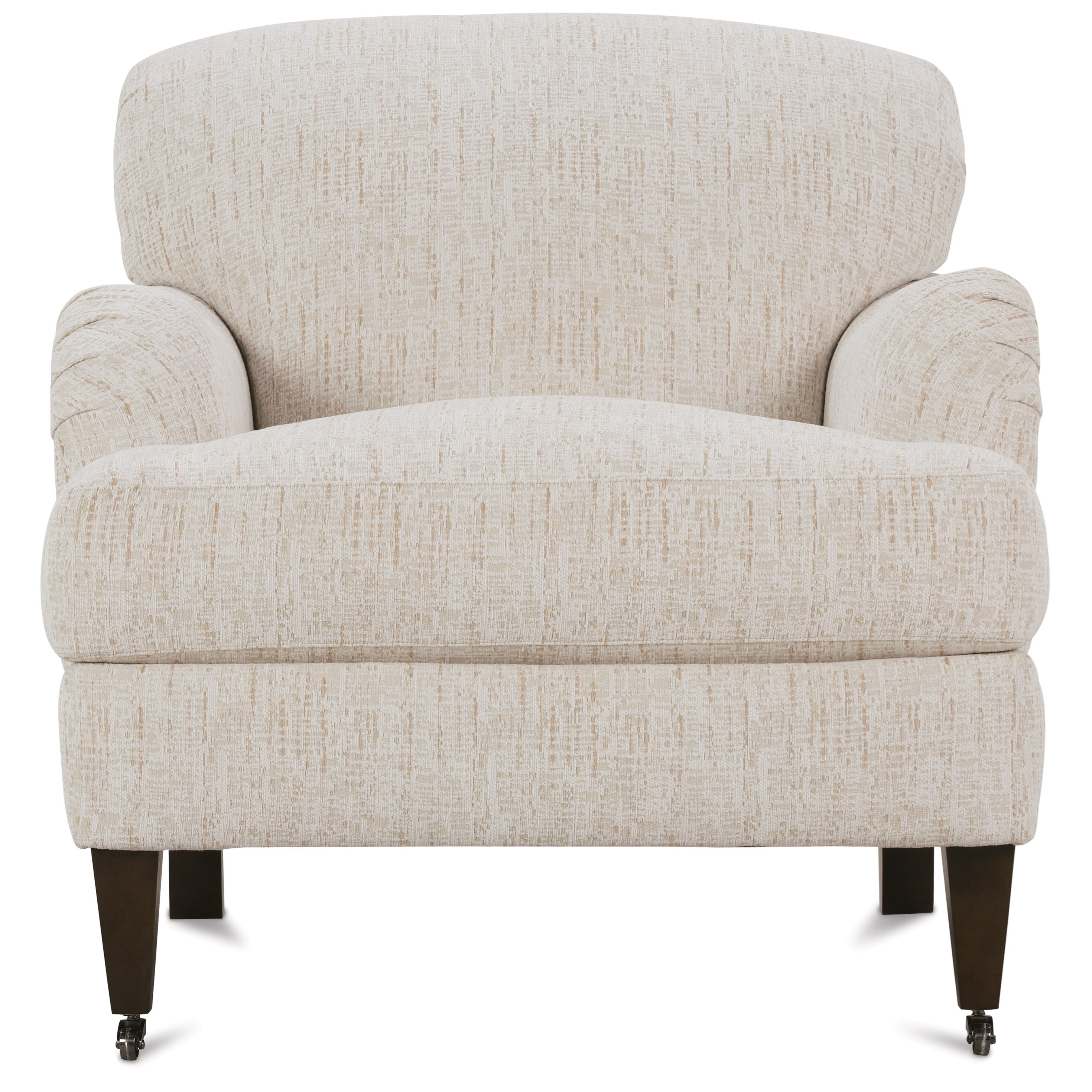 Robin Bruce Brampton Traditional Upholstered Chair with Rolled Arms and