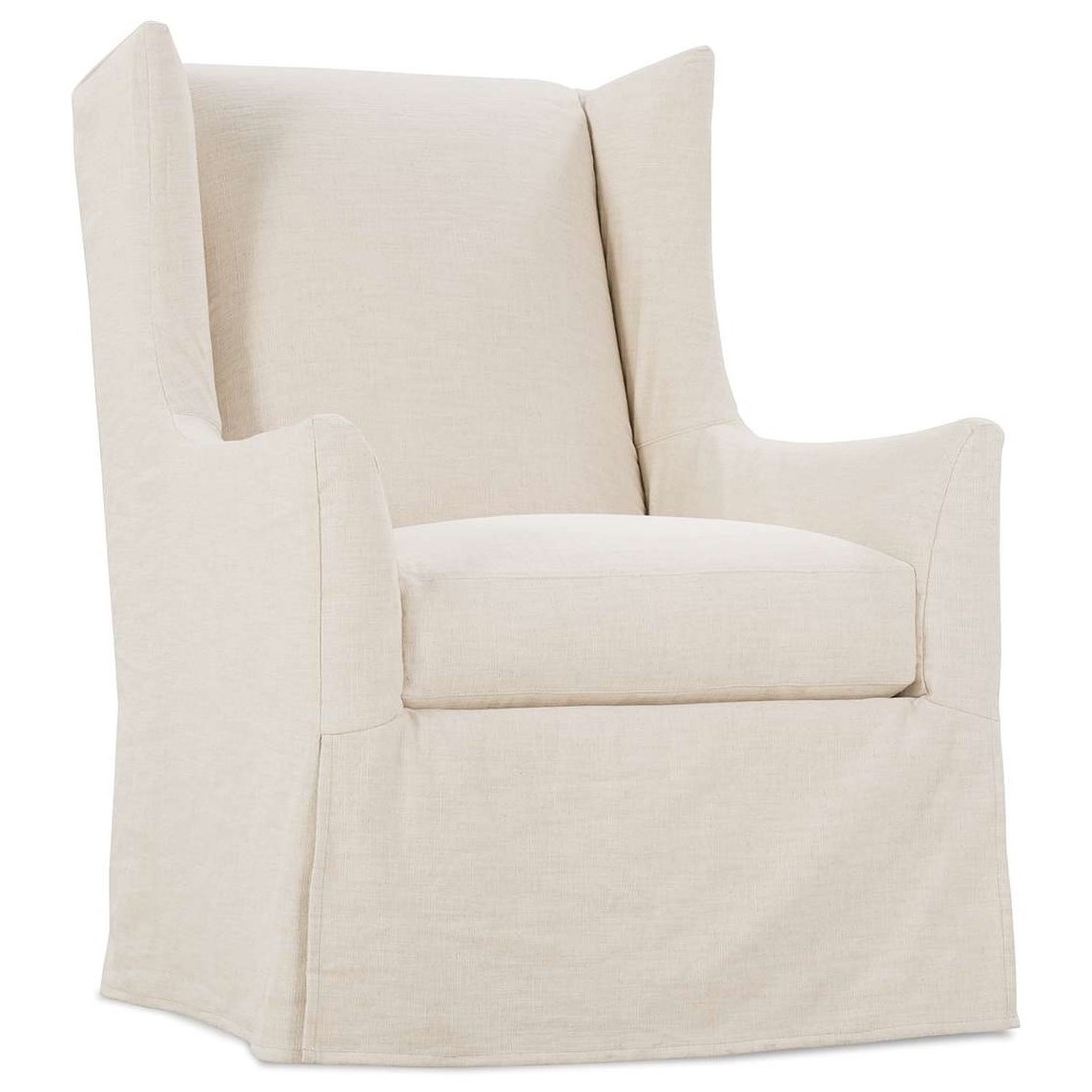 Slipcovered Swivel Chair