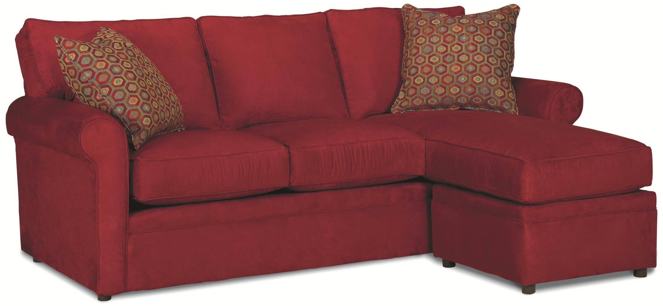 Rowe Dalton Sofa with Reversible Chaise Ottoman Baer's Furniture