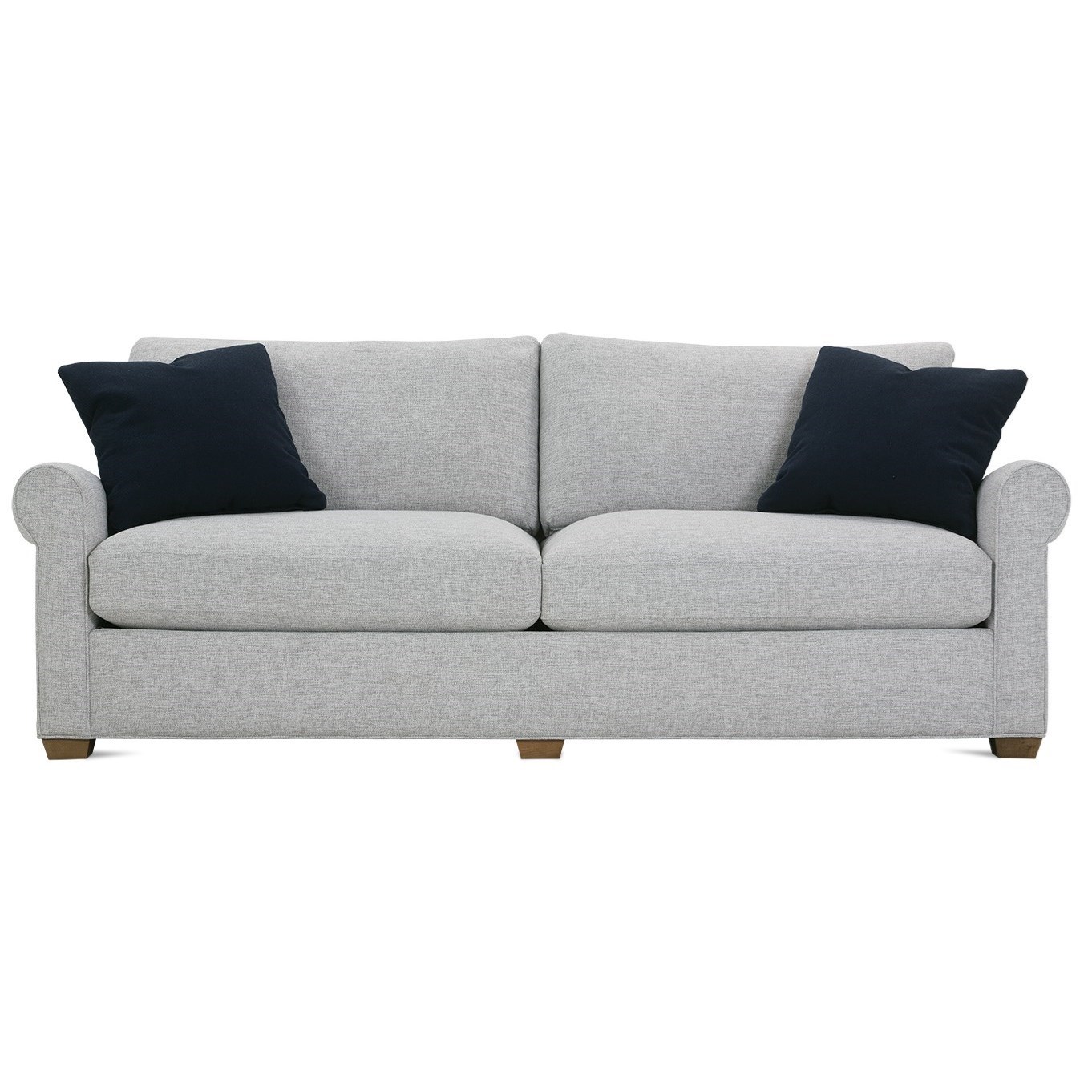 Rowe Aberdeen Transitional Sofa with Rolled Arms Belfort Furniture