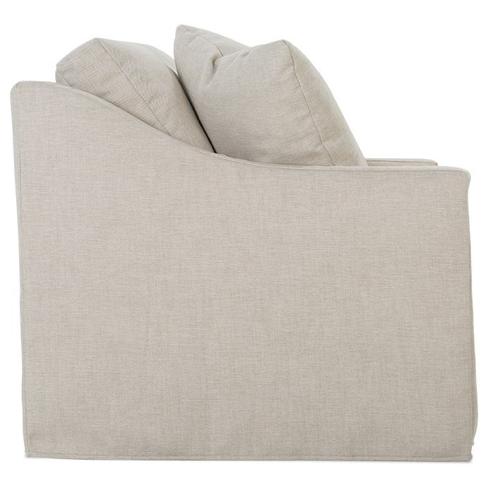Rowe Bradford Transitional Sofa with Loose Pillow Back and Slipcover