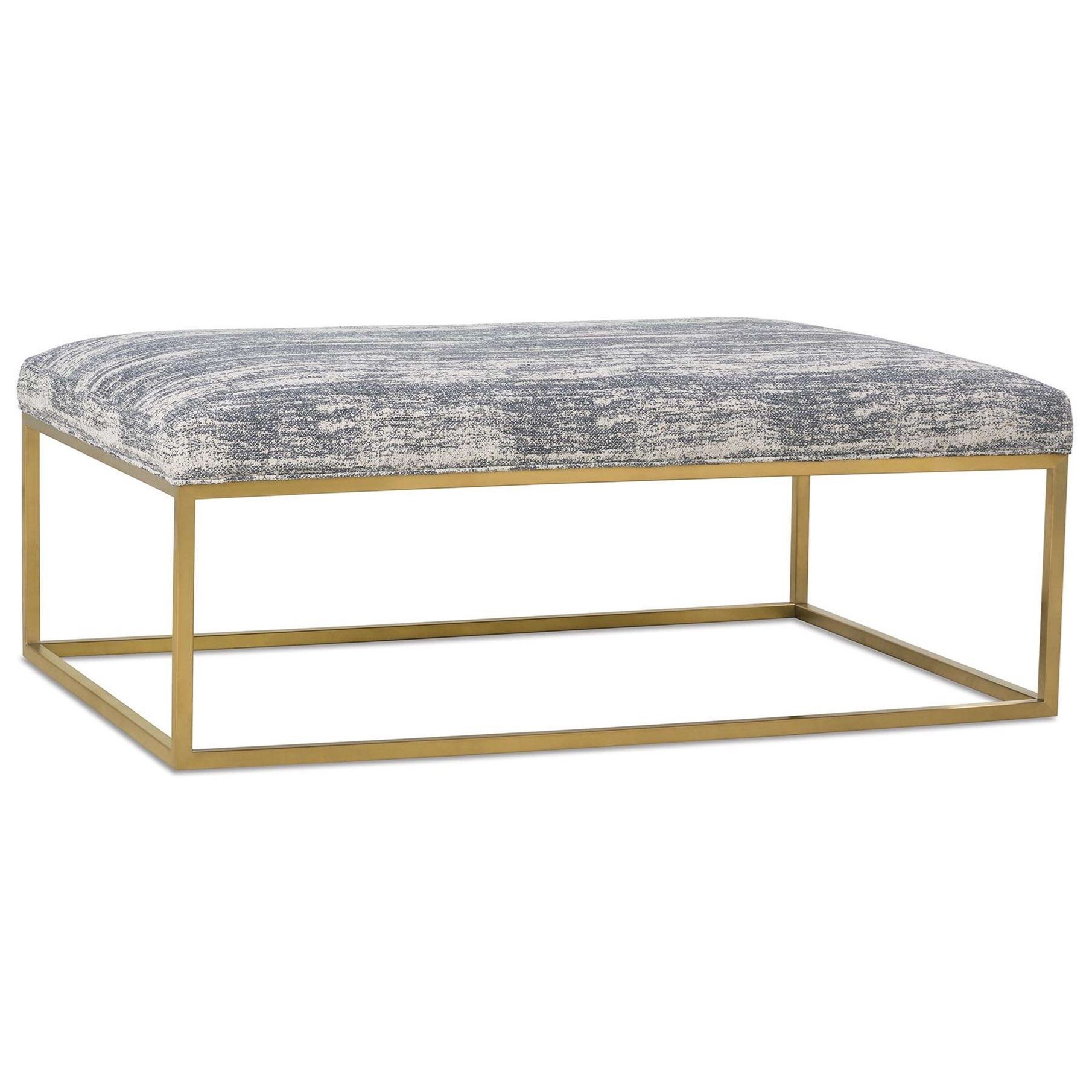 Rowe Percy Cocktail Table Ottoman with Metal Frame Sprintz Furniture