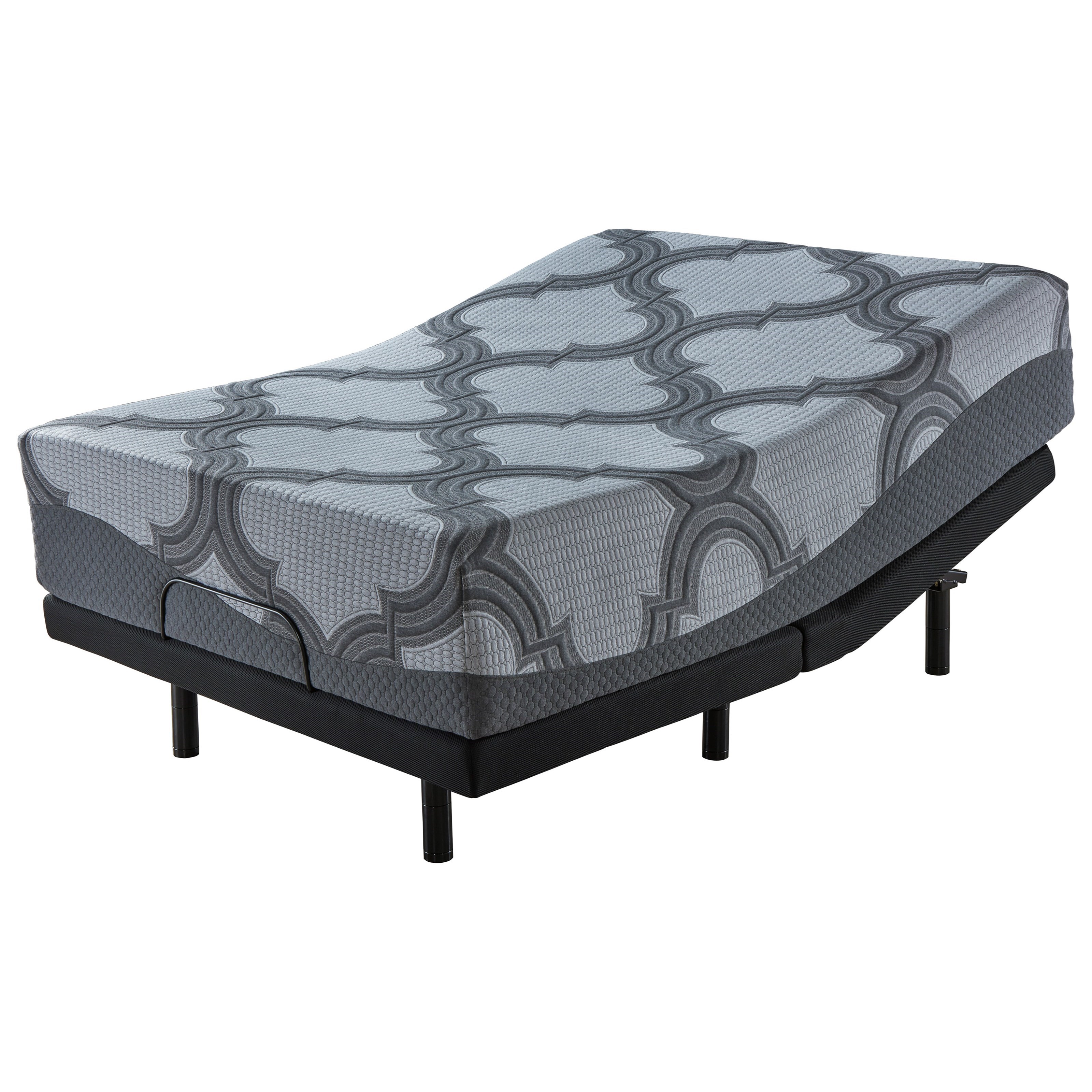 Sierra Sleep M629 Queen 14" Plush Hybrid Mattress and Good Adjustable