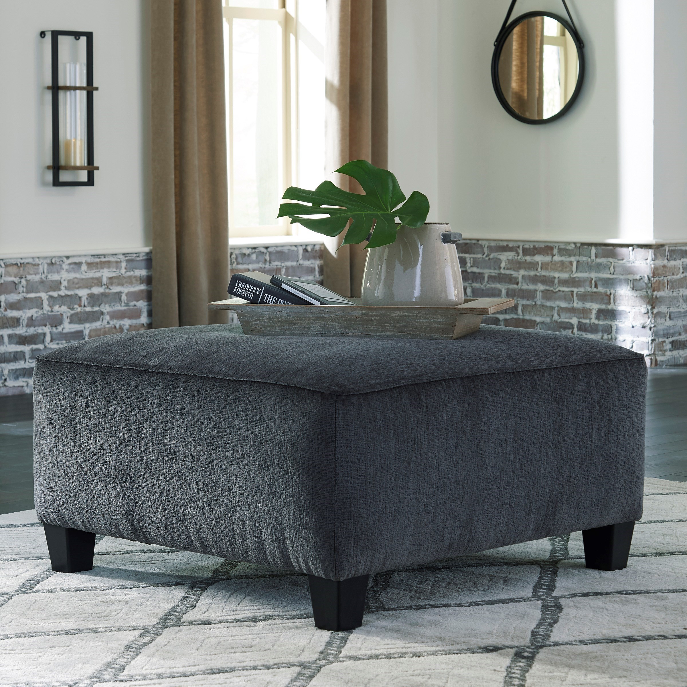 Signature Design by Ashley Abinger Square Oversized Accent Ottoman