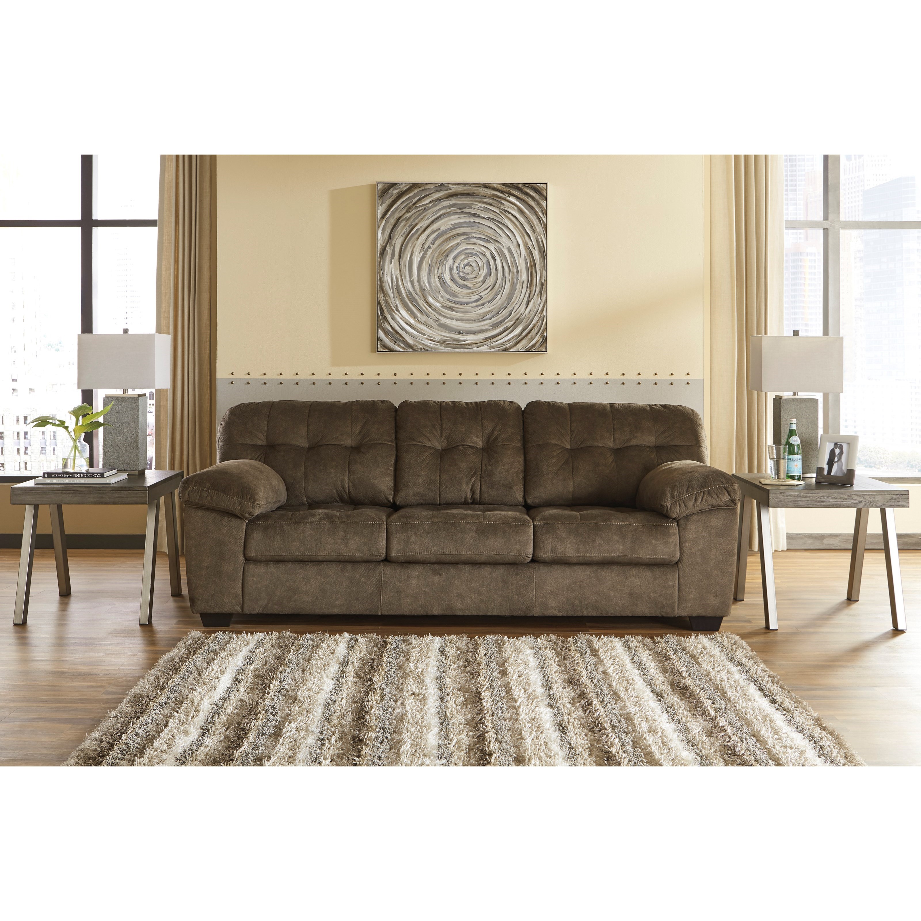 Signature Design by Ashley Accrington Casual Contemporary Sofa Find Your Furniture Sofas