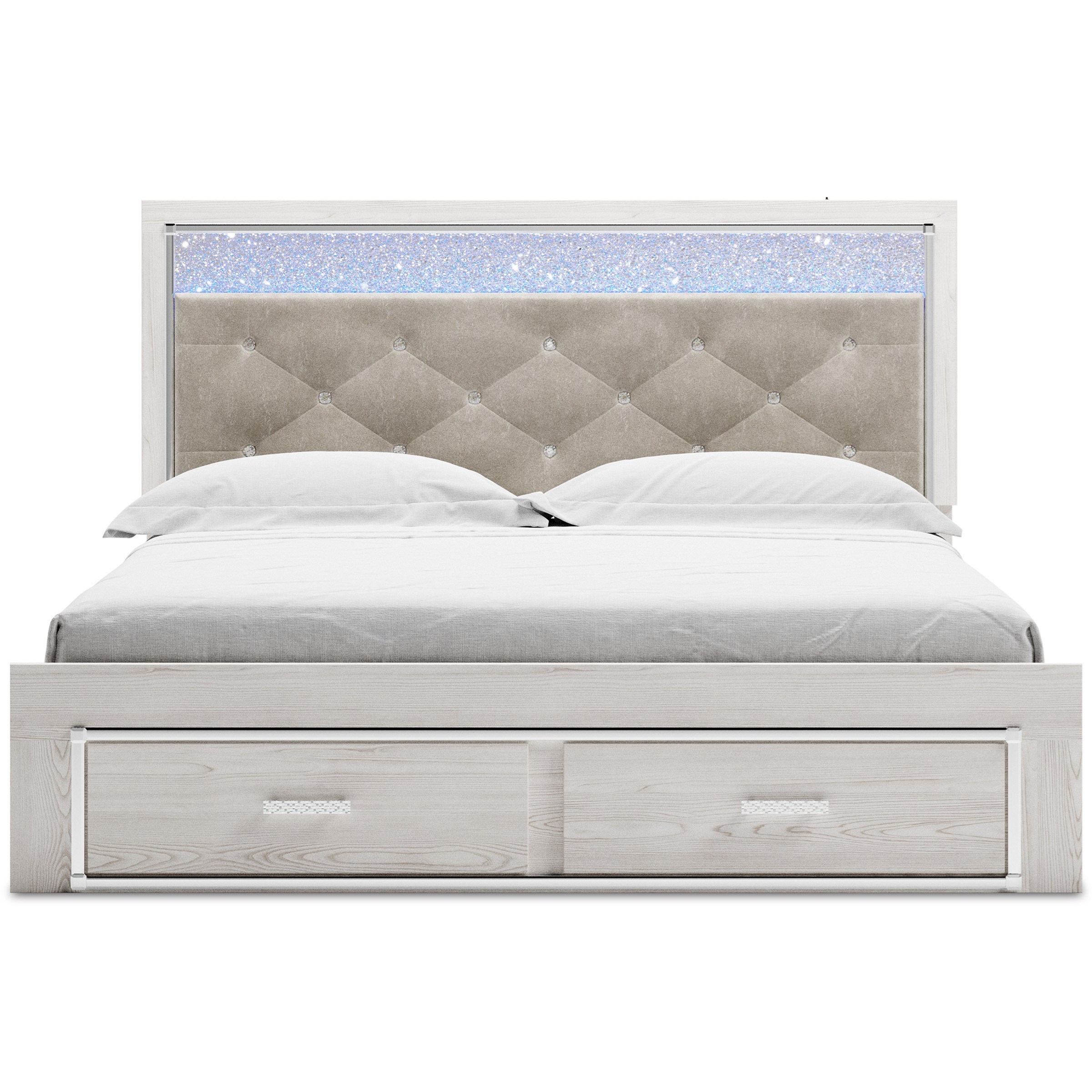 Signature Design by Ashley Altyra King Storage Bed with Upholstered