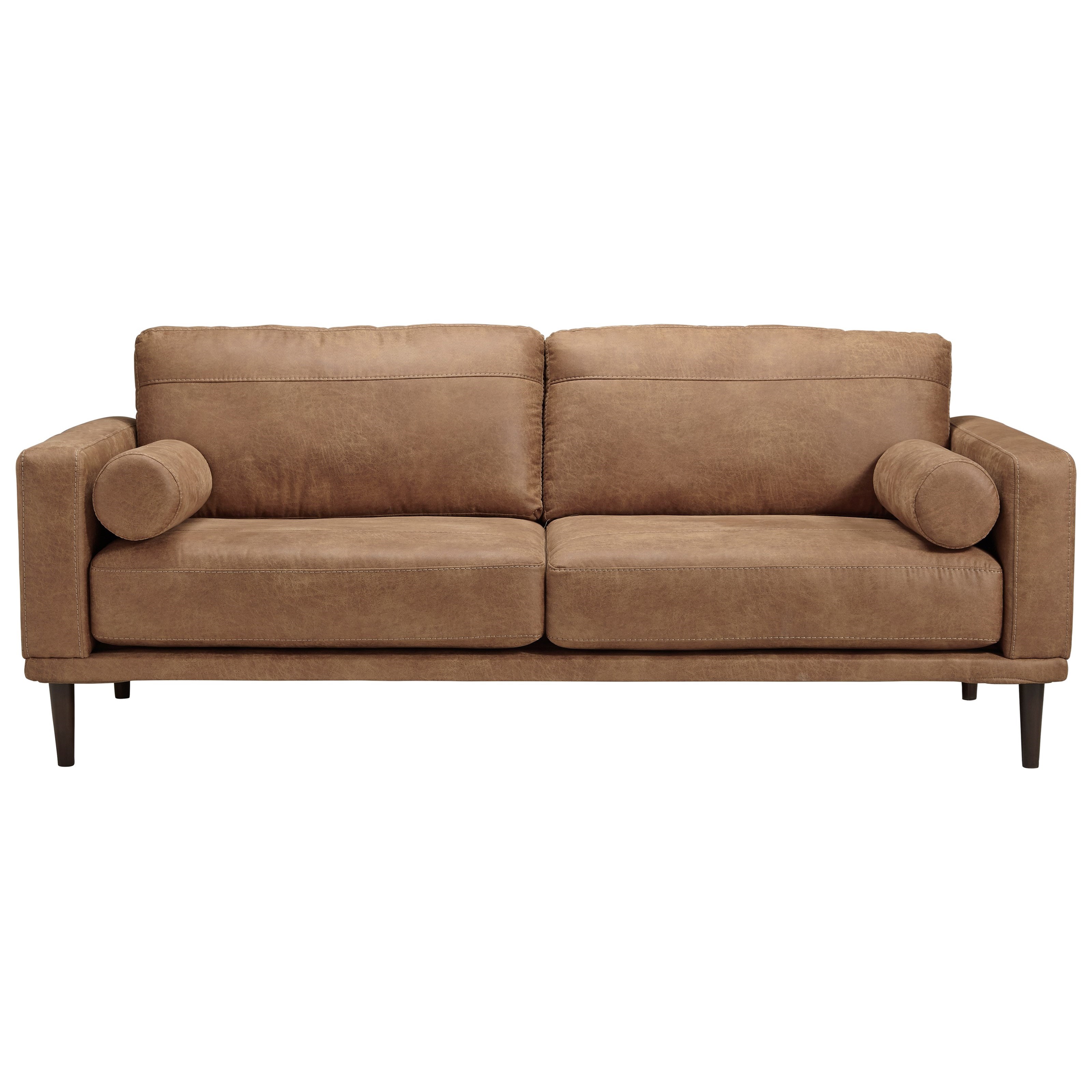 Ashley Leather Furniture / Beautifully Aged Laura Ashley Bradford Brown 2 Seater Leather Sofa