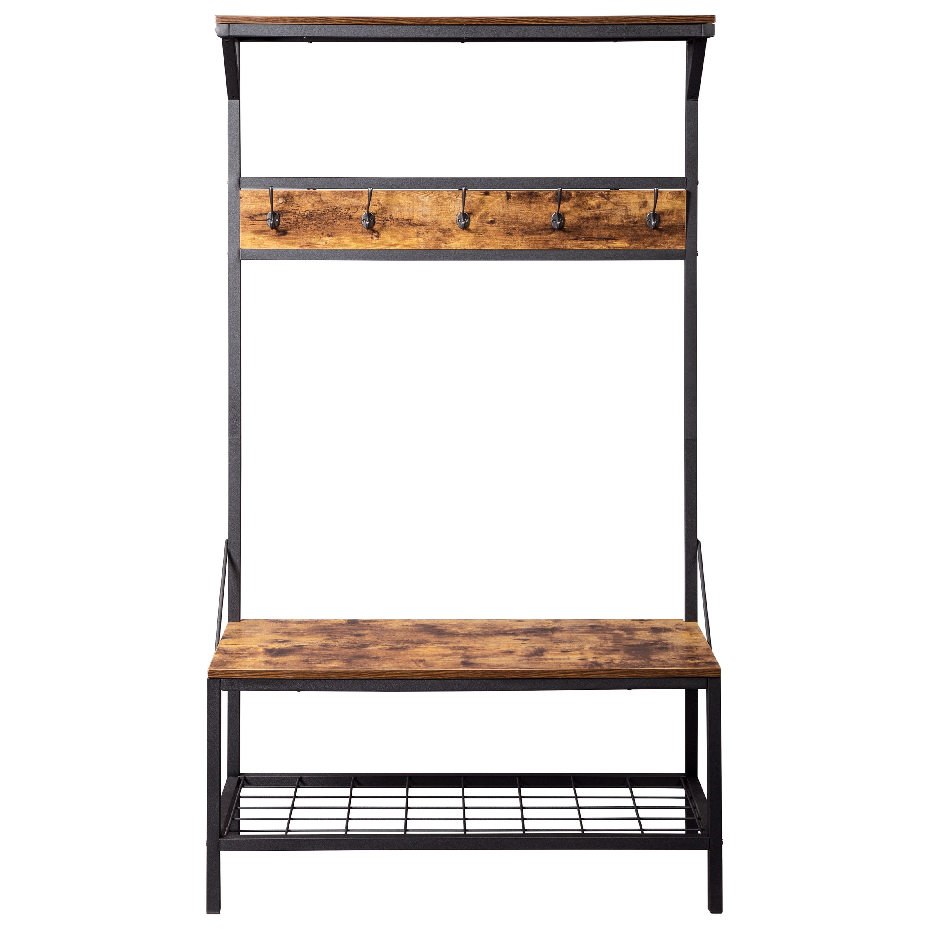 Signature Design by Ashley Bevinfield Metal/Rustic Look Hall Tree with