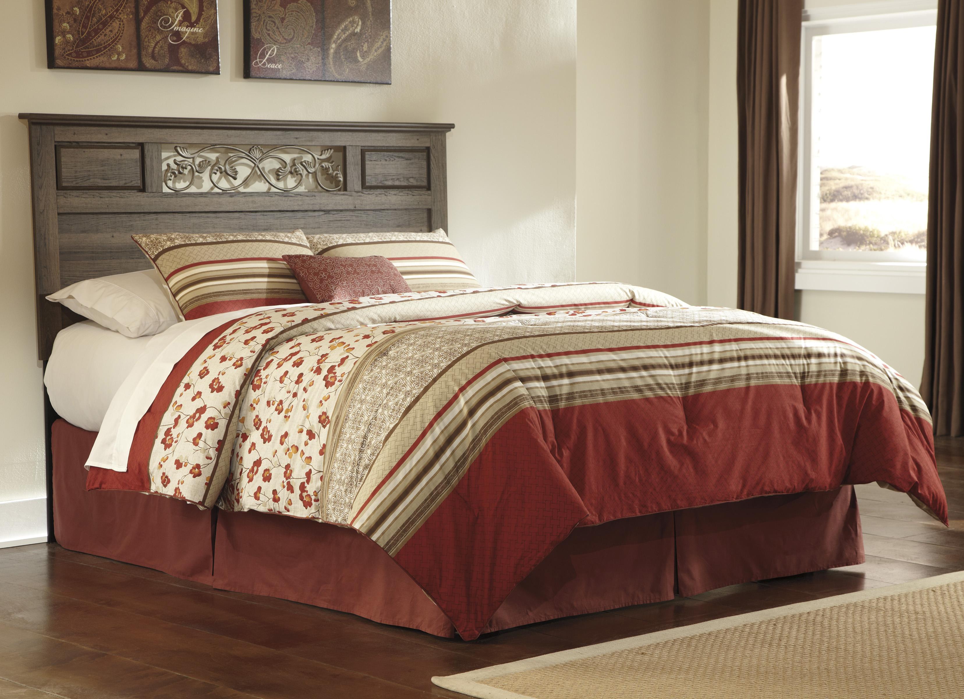 Signature Design by Ashley Allymore Full/Queen Panel Headboard with Scrolled Headboard Detail