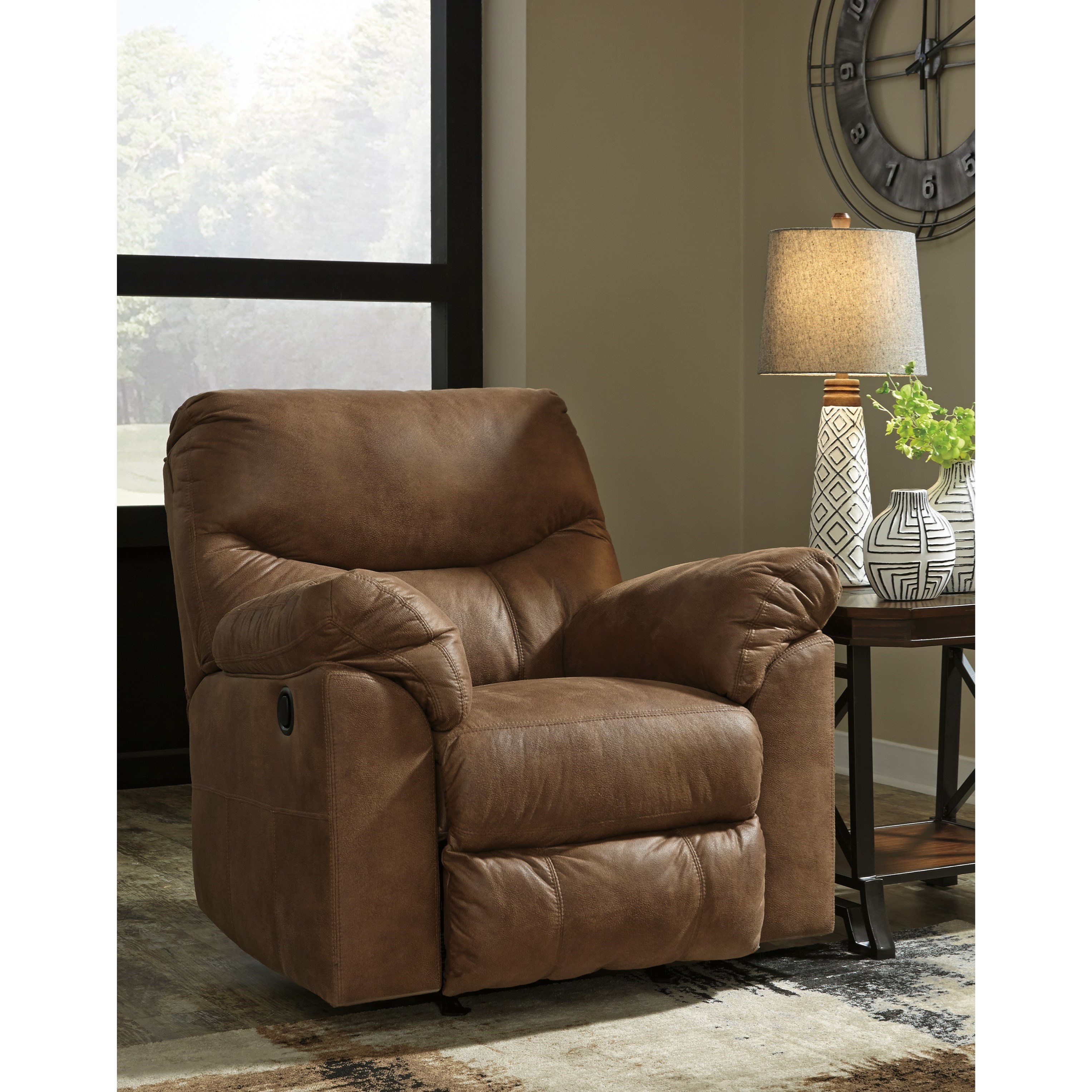 Signature Design by Ashley Boxberg Casual Rocker Recliner with Pillow