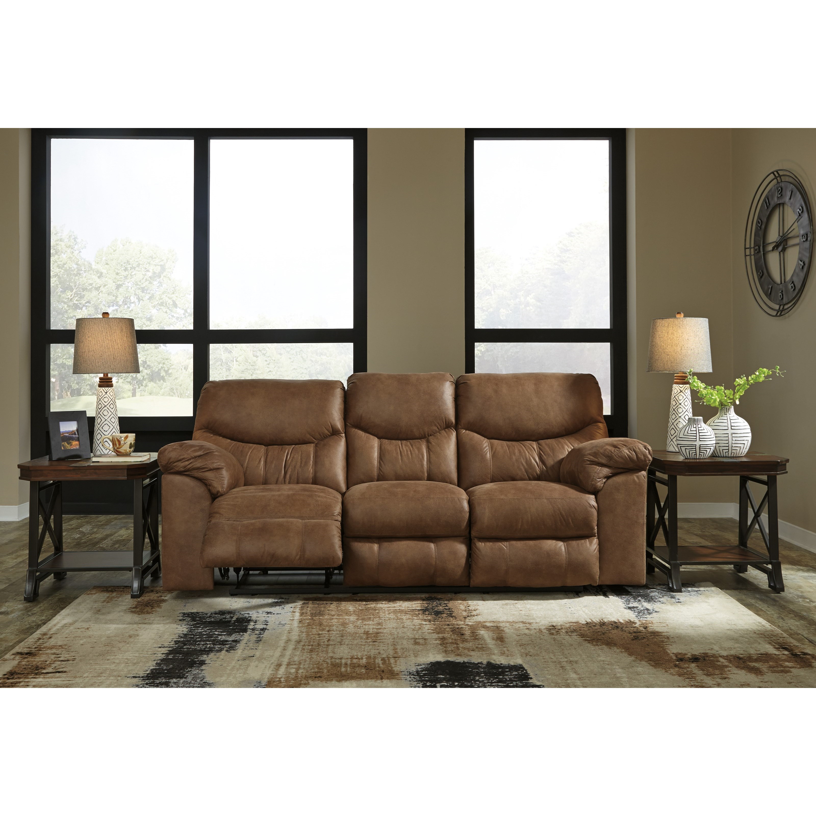 Signature Design by Ashley Boxberg Casual Reclining Sofa A1 Furniture
