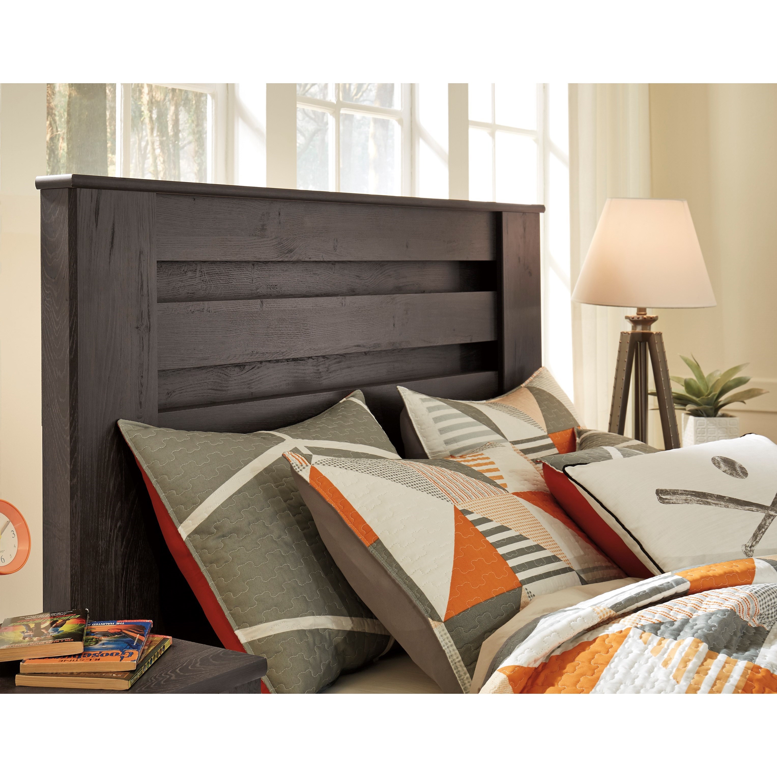 Signature Design by Ashley Brinxton Full Panel Bed in Charcoal Finish