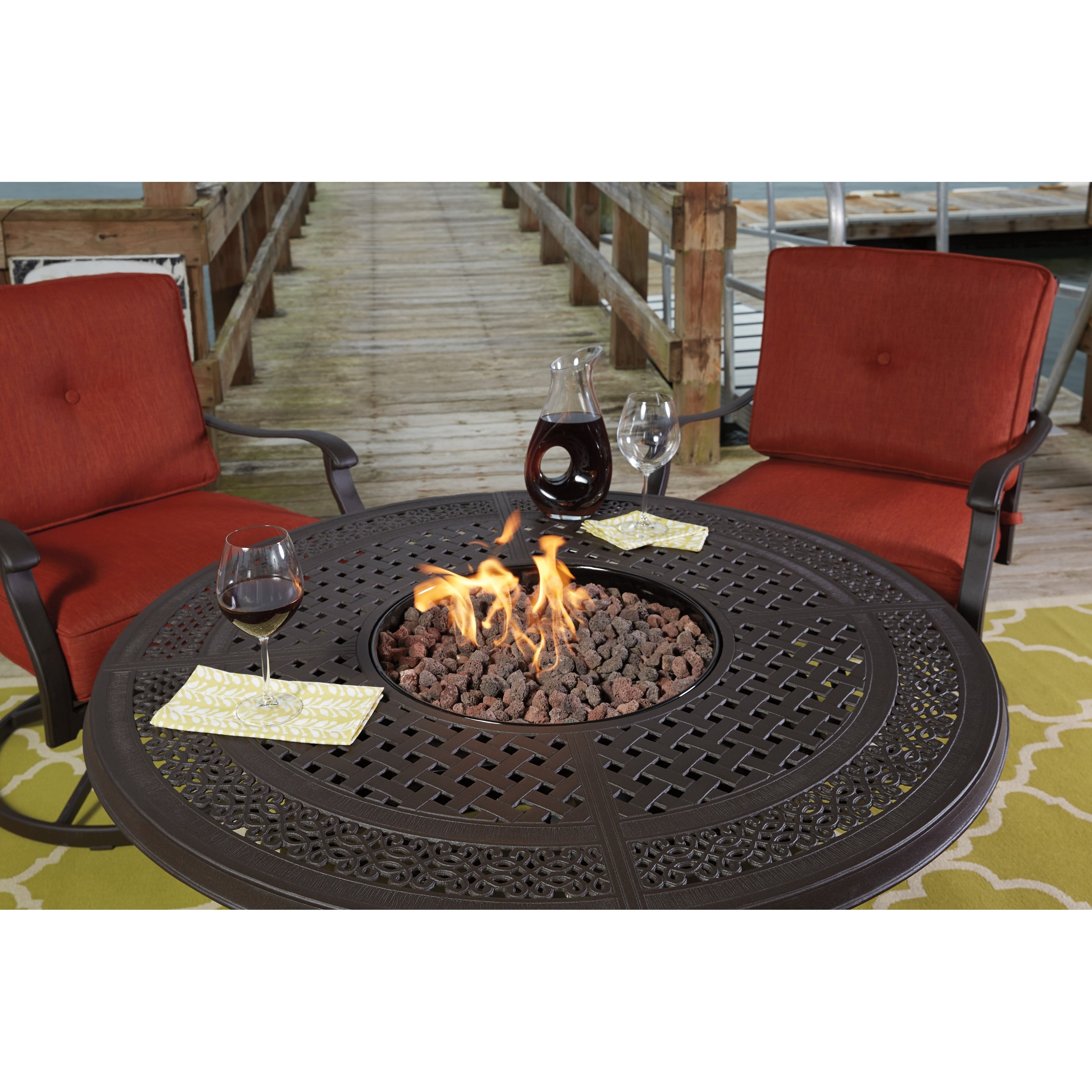 Signature Design by Ashley Burnella 5 Piece Outdoor Fire