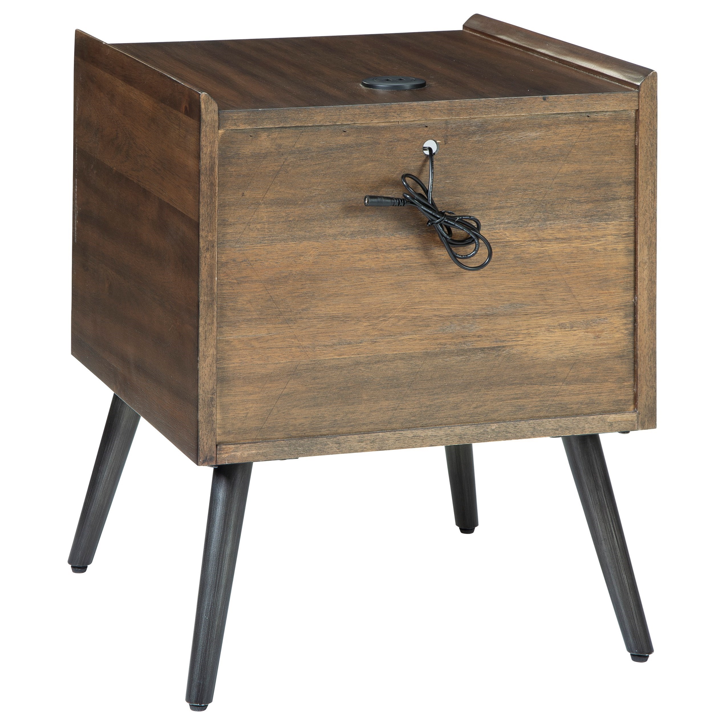 Signature Design by Ashley Calmoni MidCentury Modern Square End Table