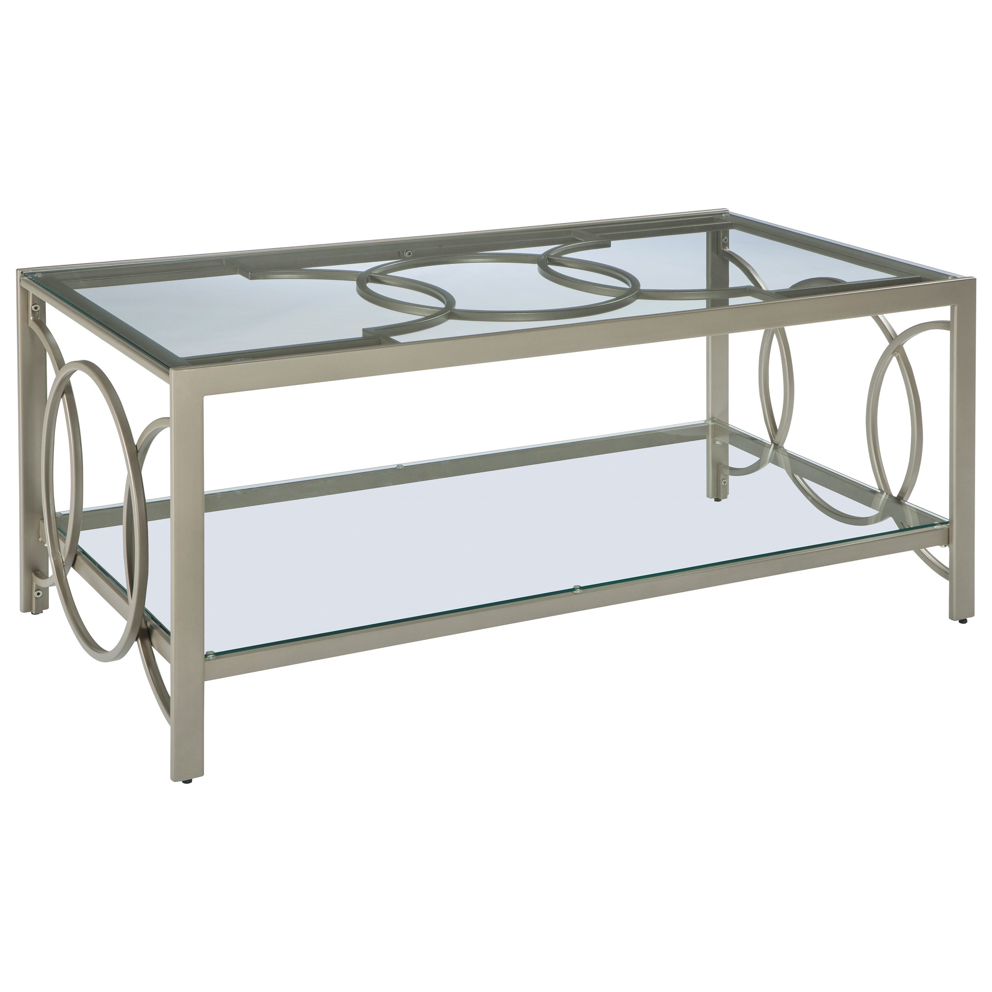 Signature Design by Ashley Charmoni Champagne Finish Metal