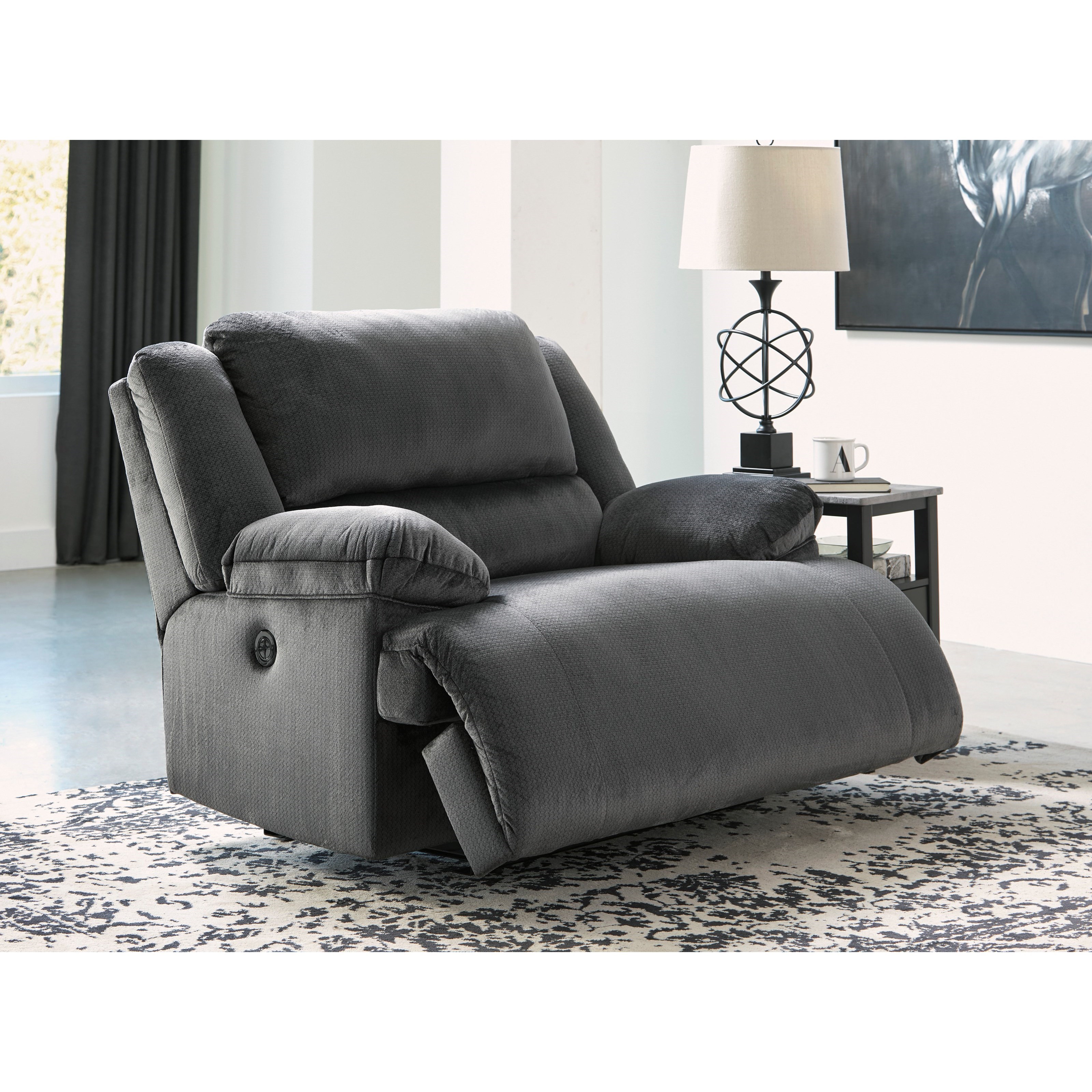 Ashley Signature Design Clonmel Zero Wall Power Wide Recliner Rooms