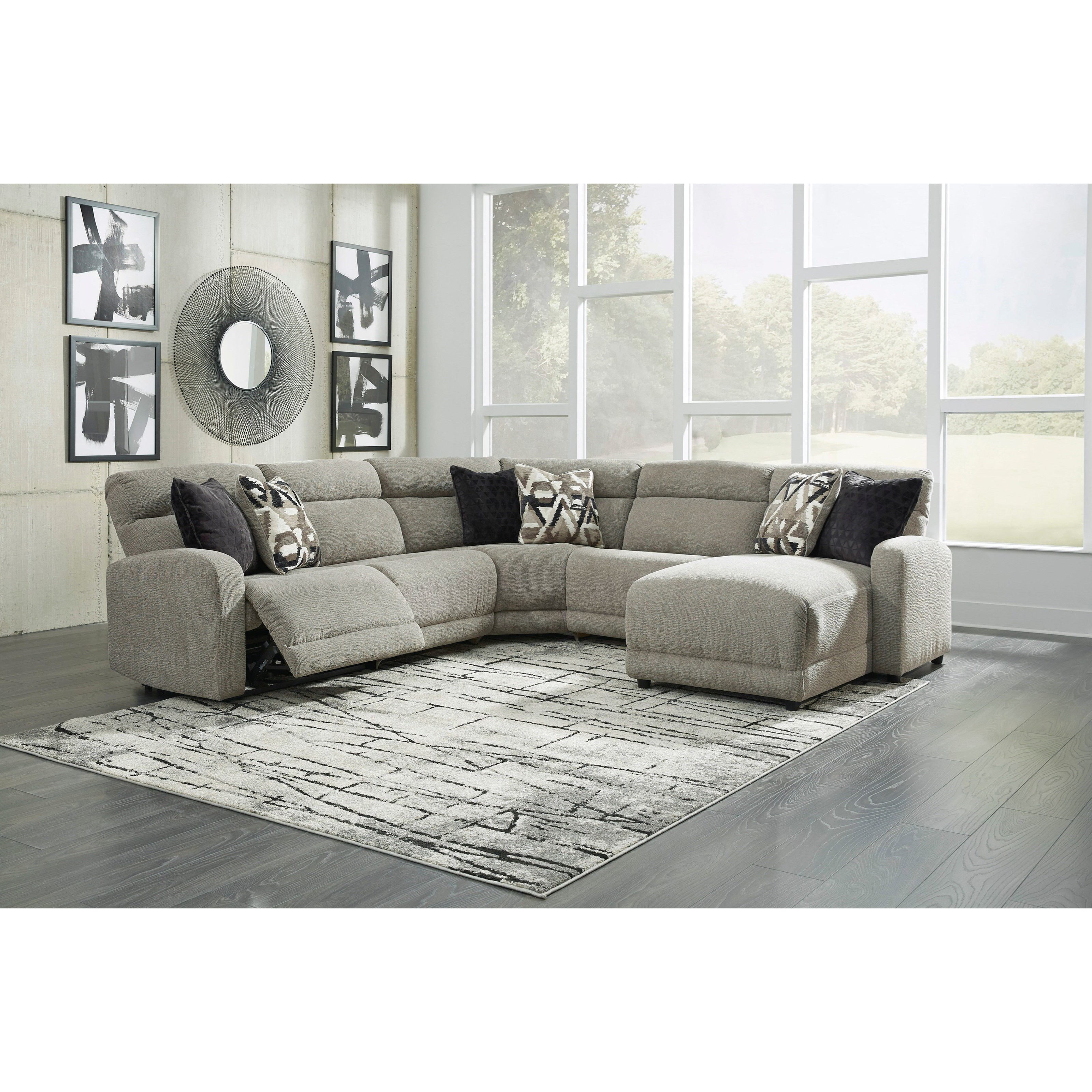 Signature Design by Ashley Colleyville Power Reclining Sectional Royal Furniture Reclining