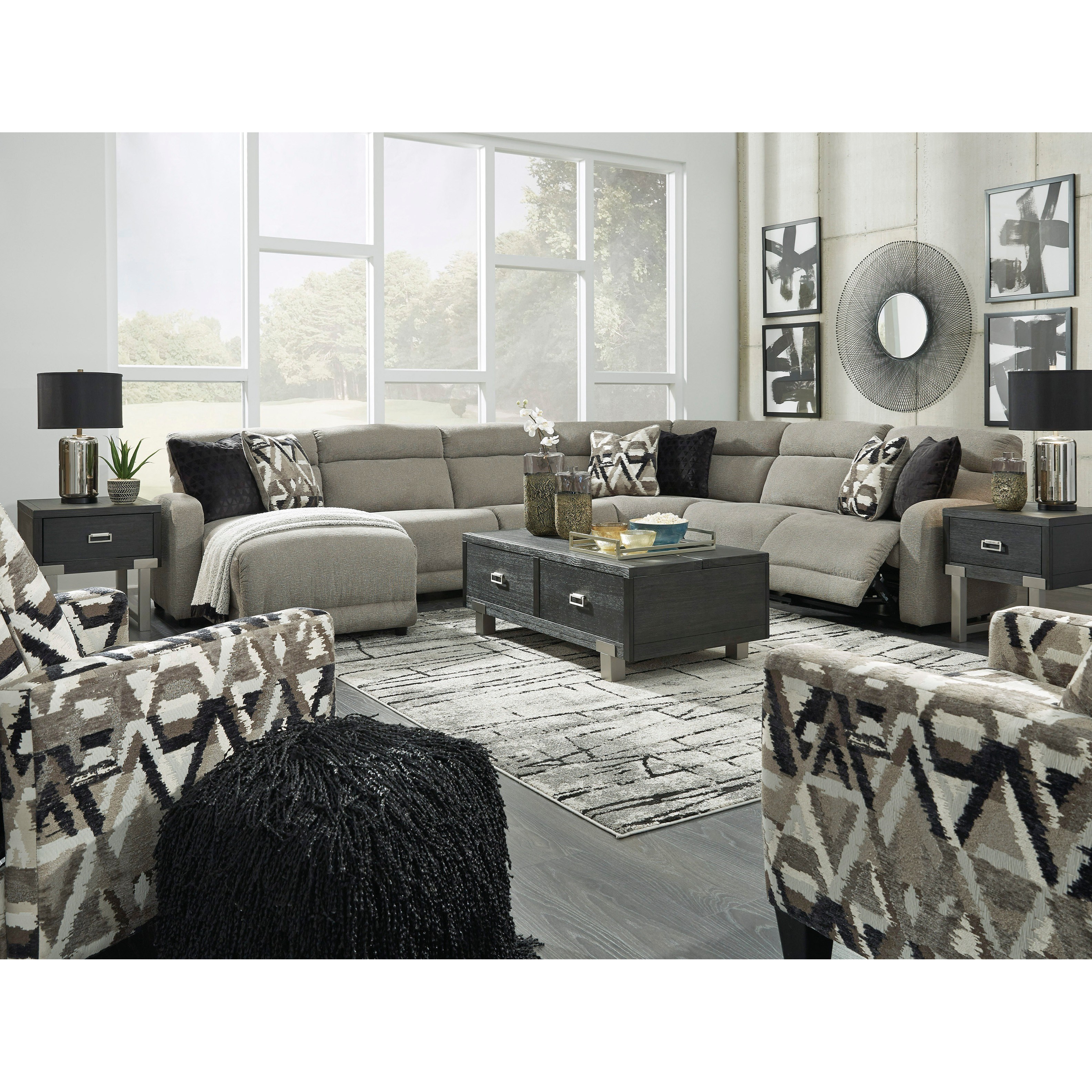 Signature Design by Ashley Colleyville Power Reclining Sectional Sheely's Furniture