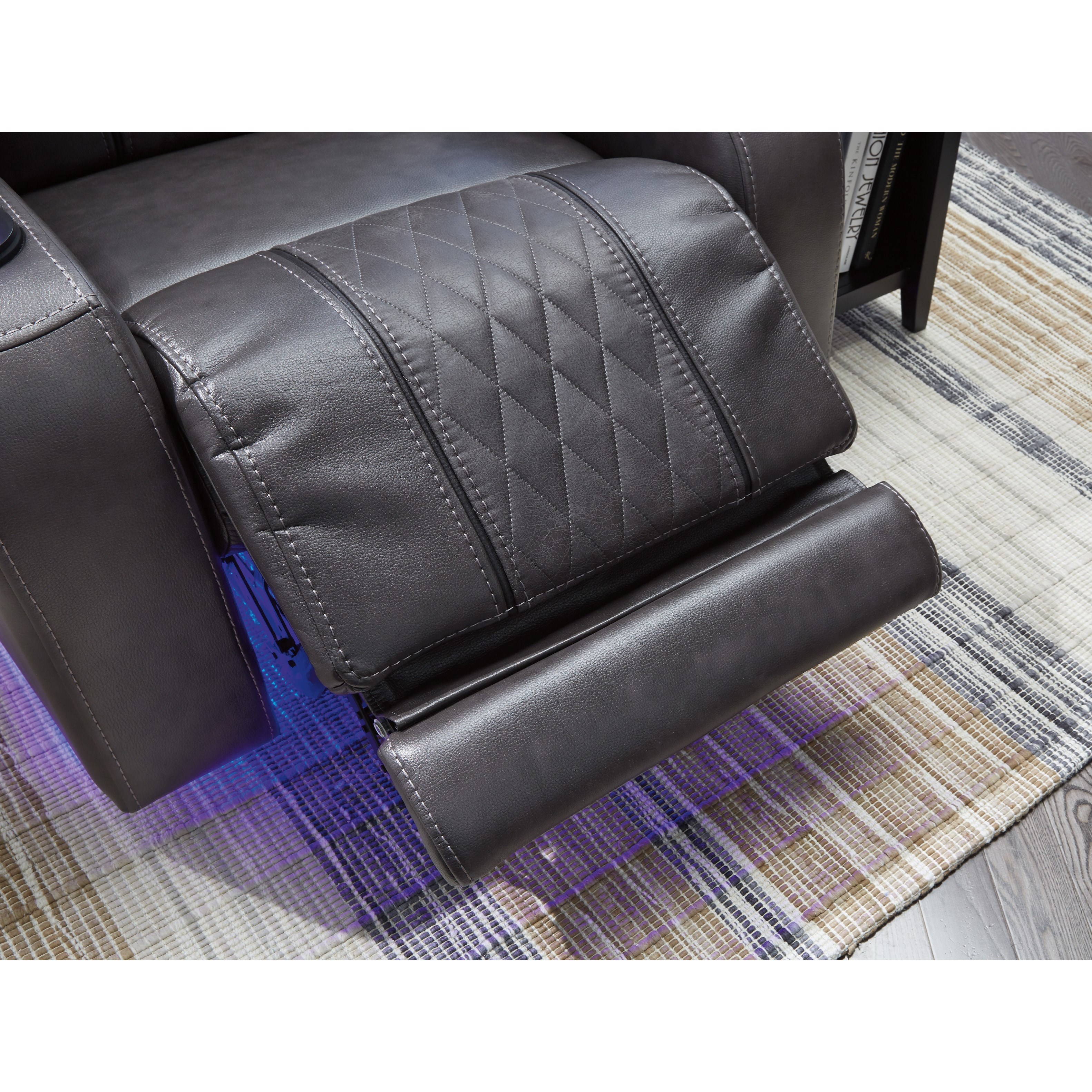 Signature Design by Ashley Composer Power Recliner with Power Headrest and BuiltIn Lighting