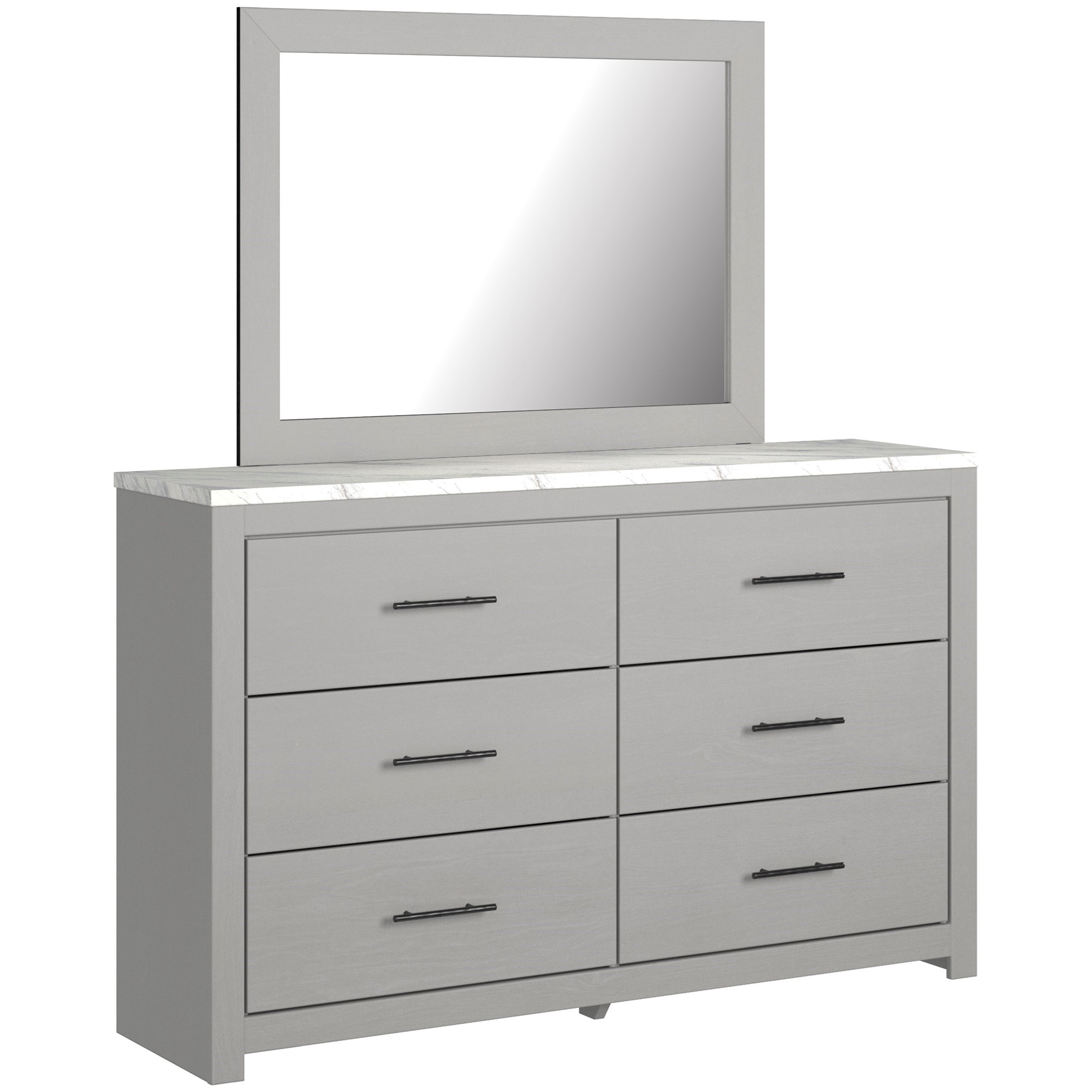Signature Design by Ashley Cottenburg Gray Finish Dresser with Faux