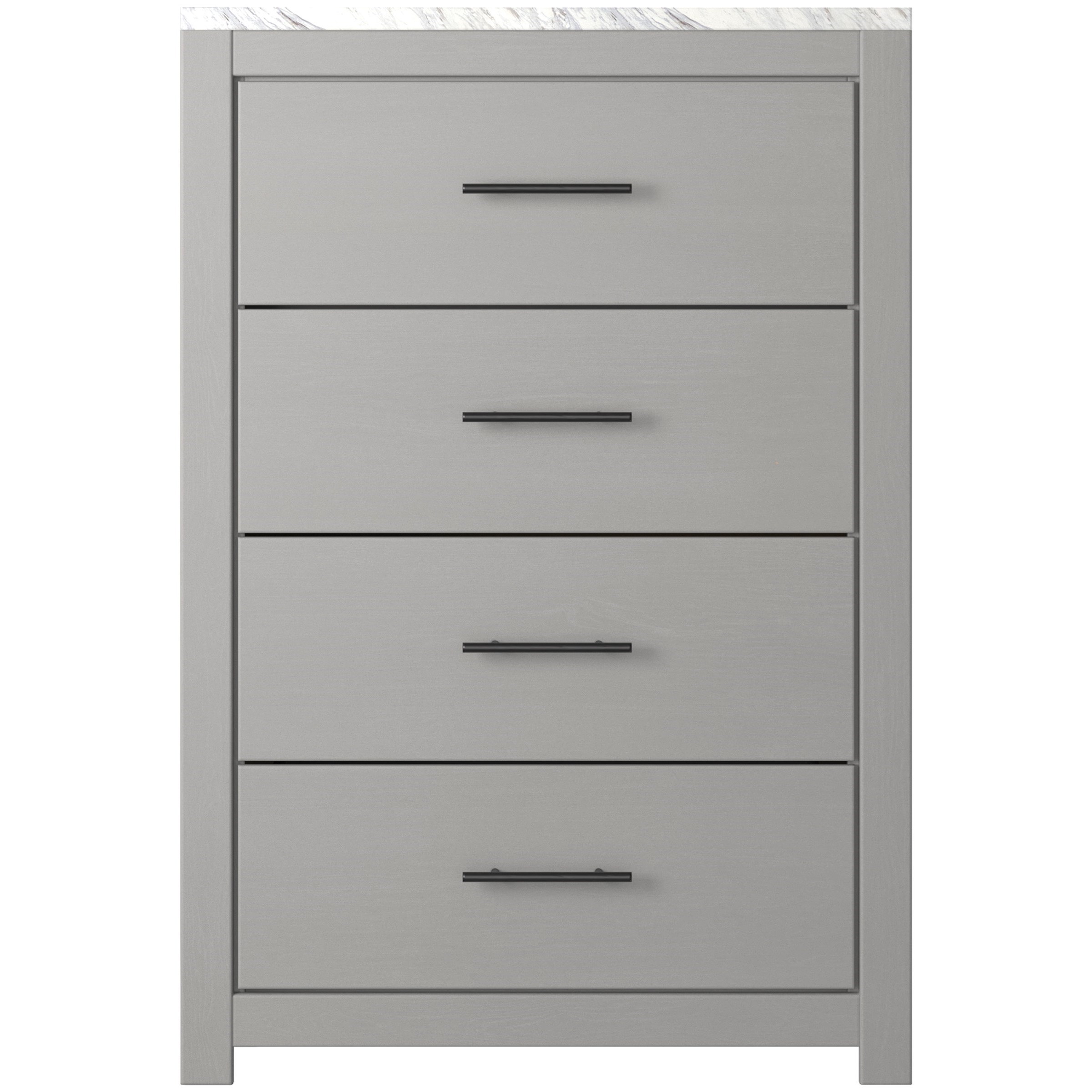 Signature Design by Ashley Cottenburg Gray Finish 4Drawer Chest with