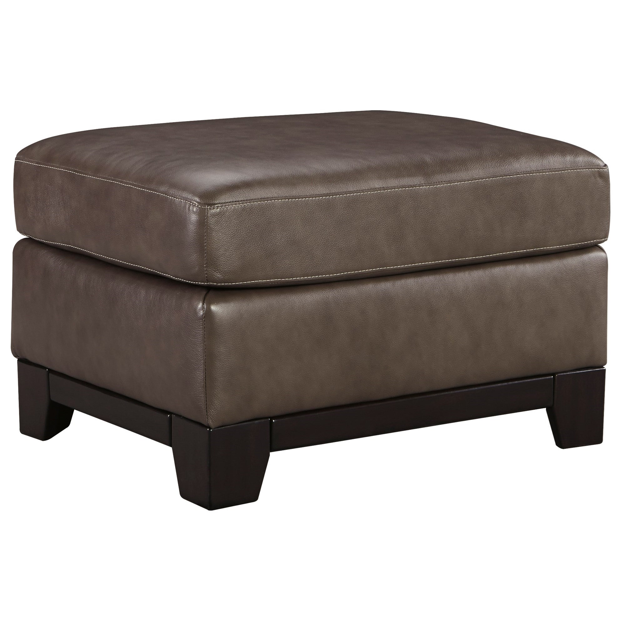 Signature Design by Ashley Derwood 8800314 Leather Match Ottoman Del Sol Furniture Ottomans