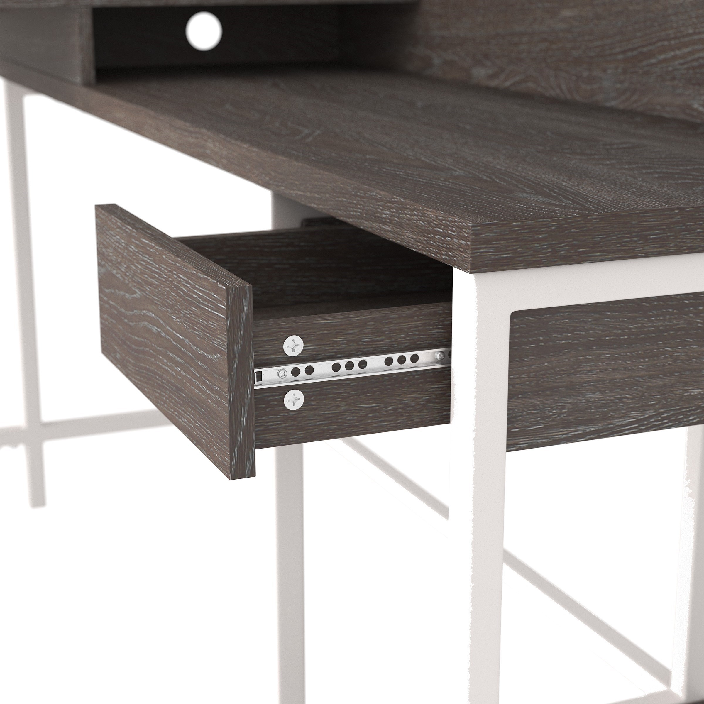Signature Design by Ashley Dorrinson LDesk with Storage and White