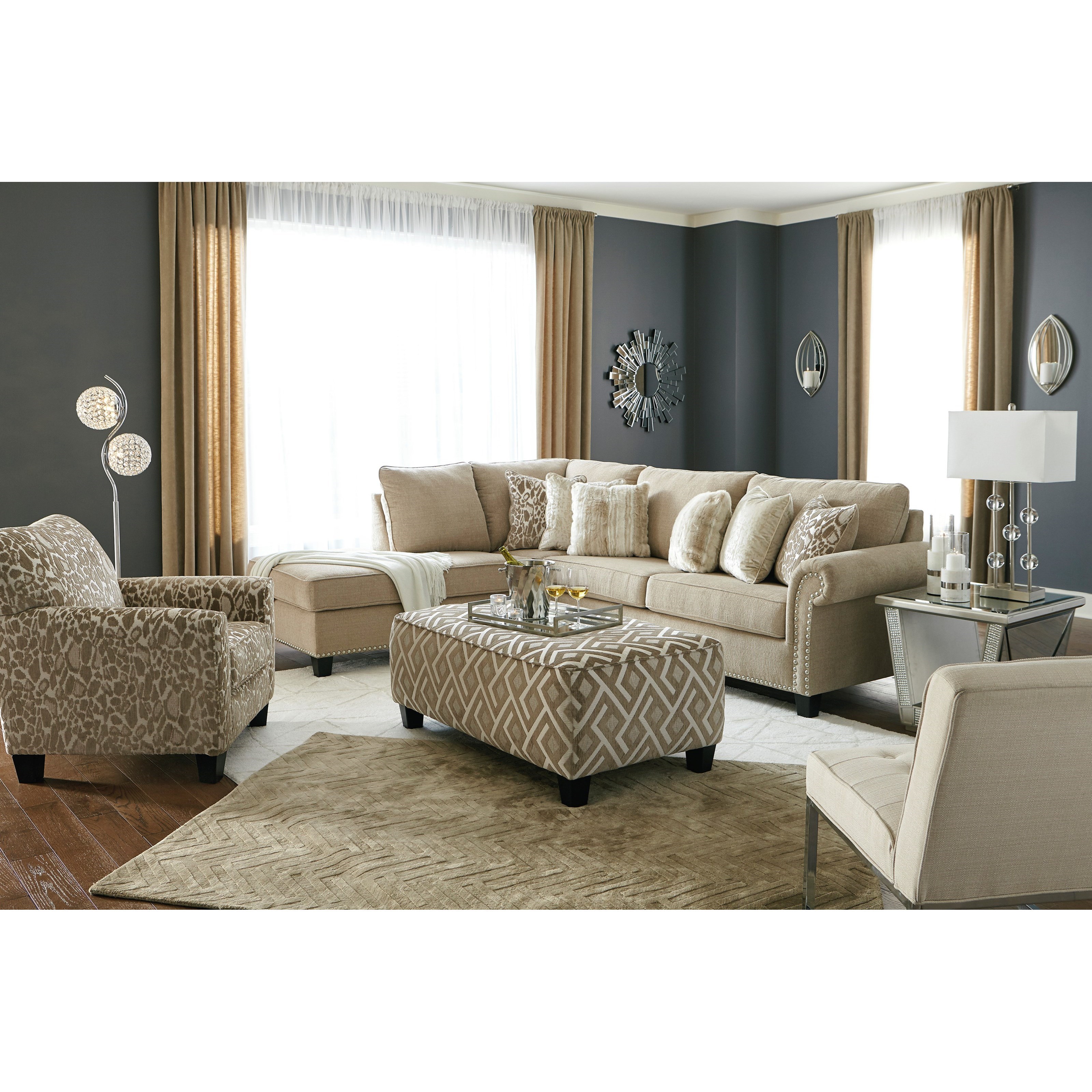 Signature Design by Ashley Dovemont Contemporary Accent Chair in