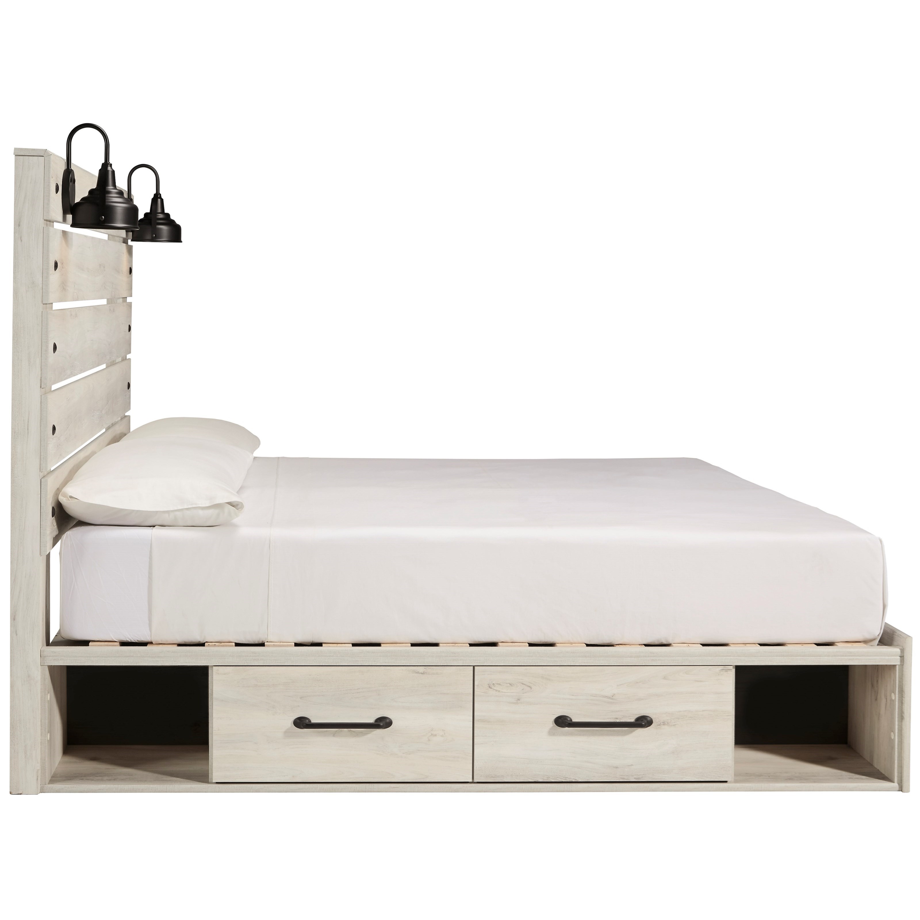 Signature Design by Ashley Cambeck Rustic King Storage Bed with 4
