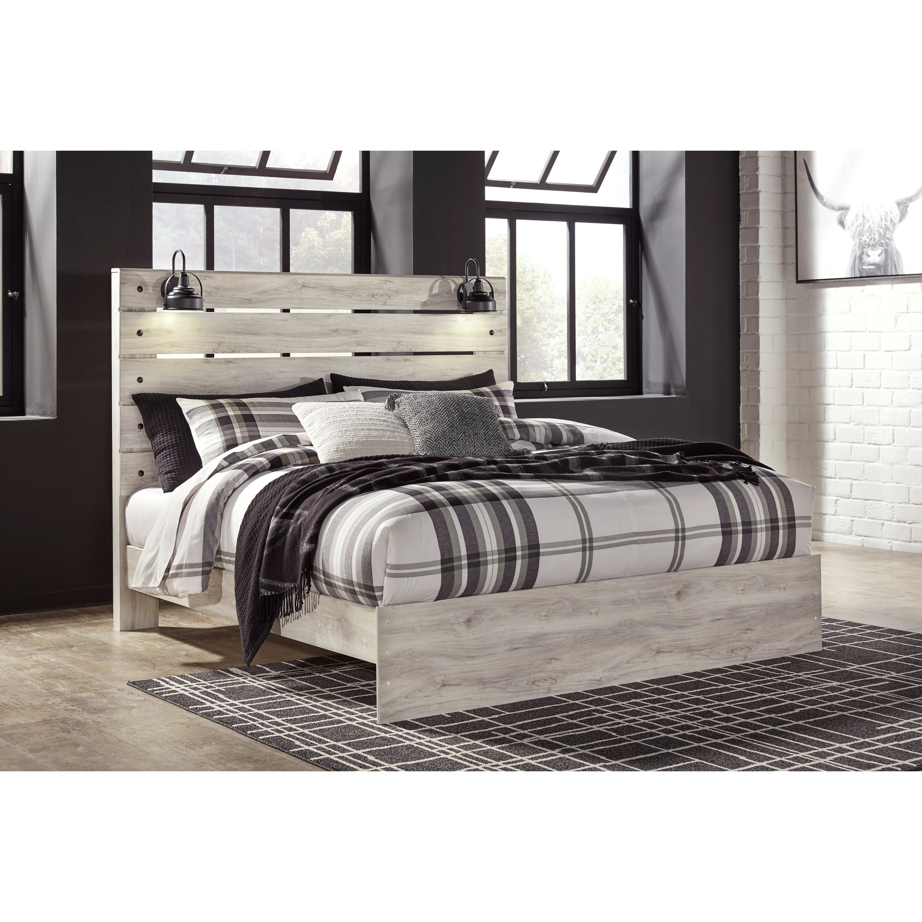Signature Design by Ashley Cambeck Rustic King Panel Bed with