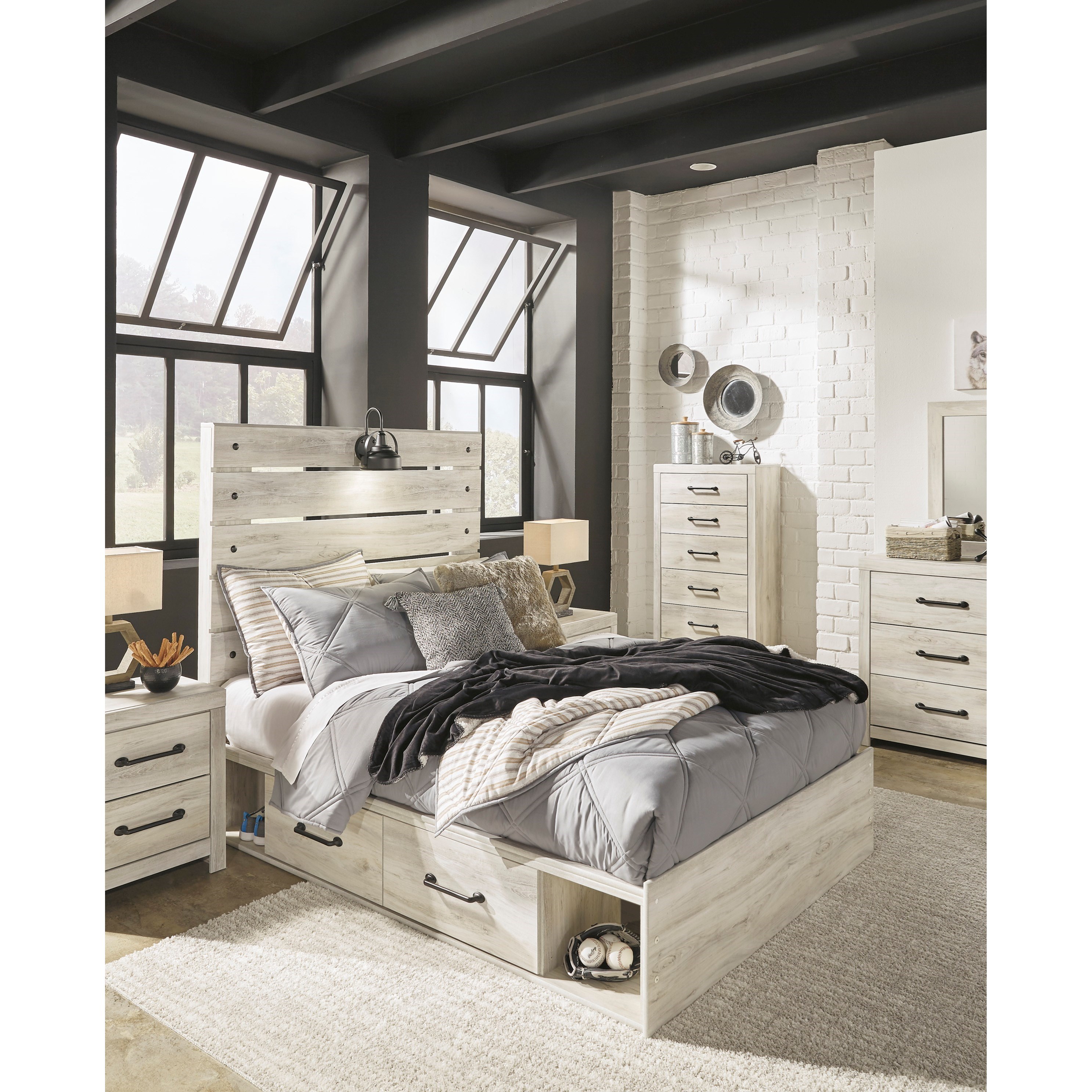 Signature Design by Ashley Cambeck Rustic Full Storage Bed with 4
