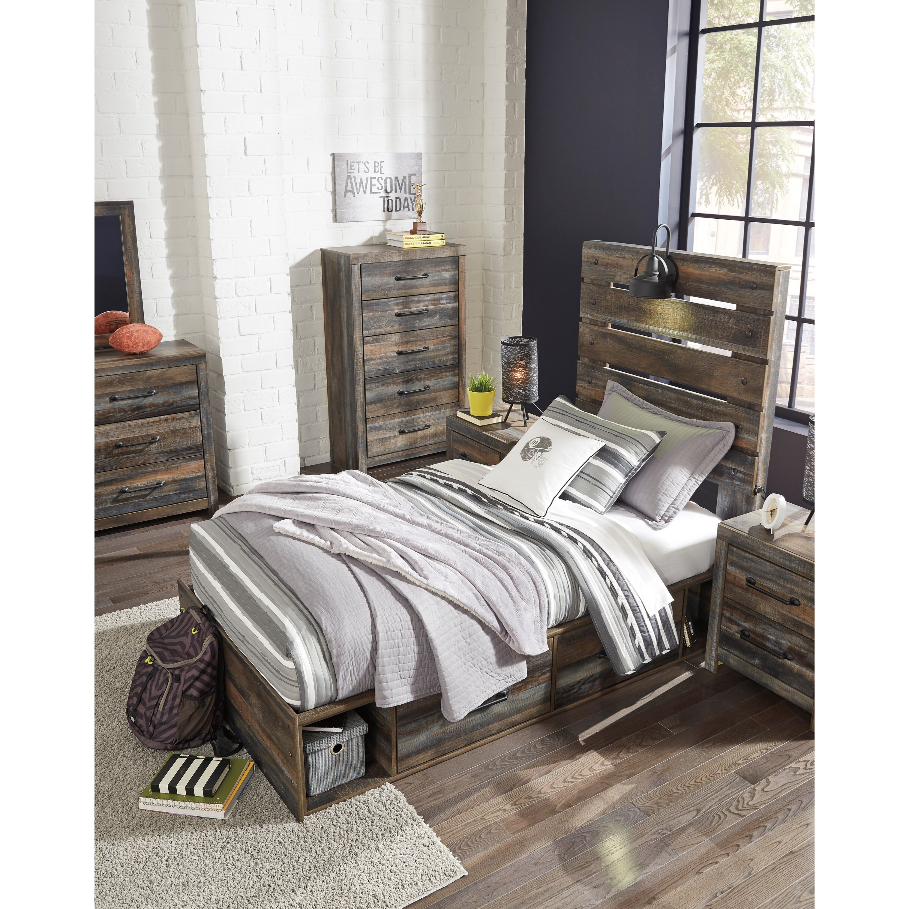 Ashley twin storage bed clearance