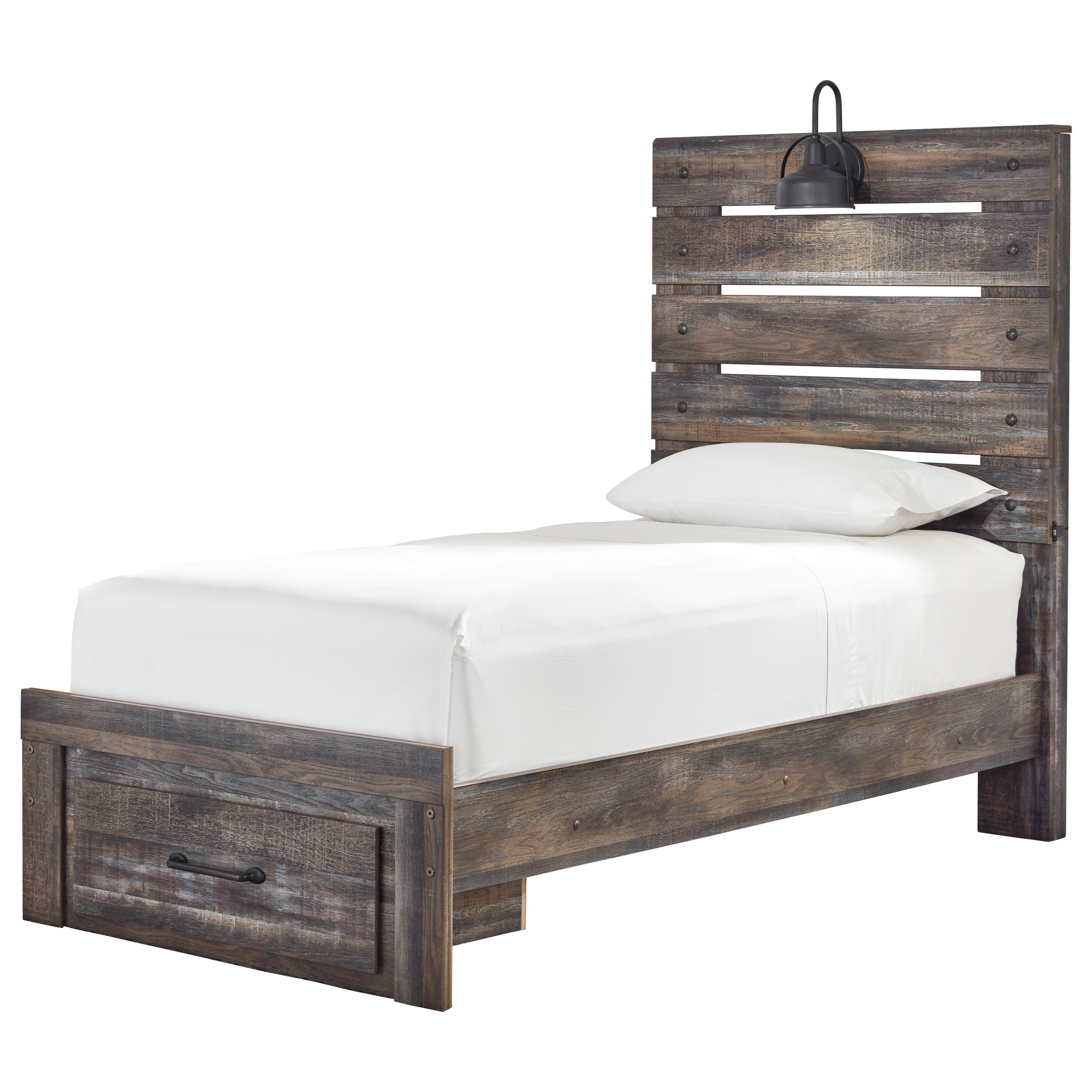 divisi [43+] Wooden Twin Bed Frame With Headboard And Footboard
