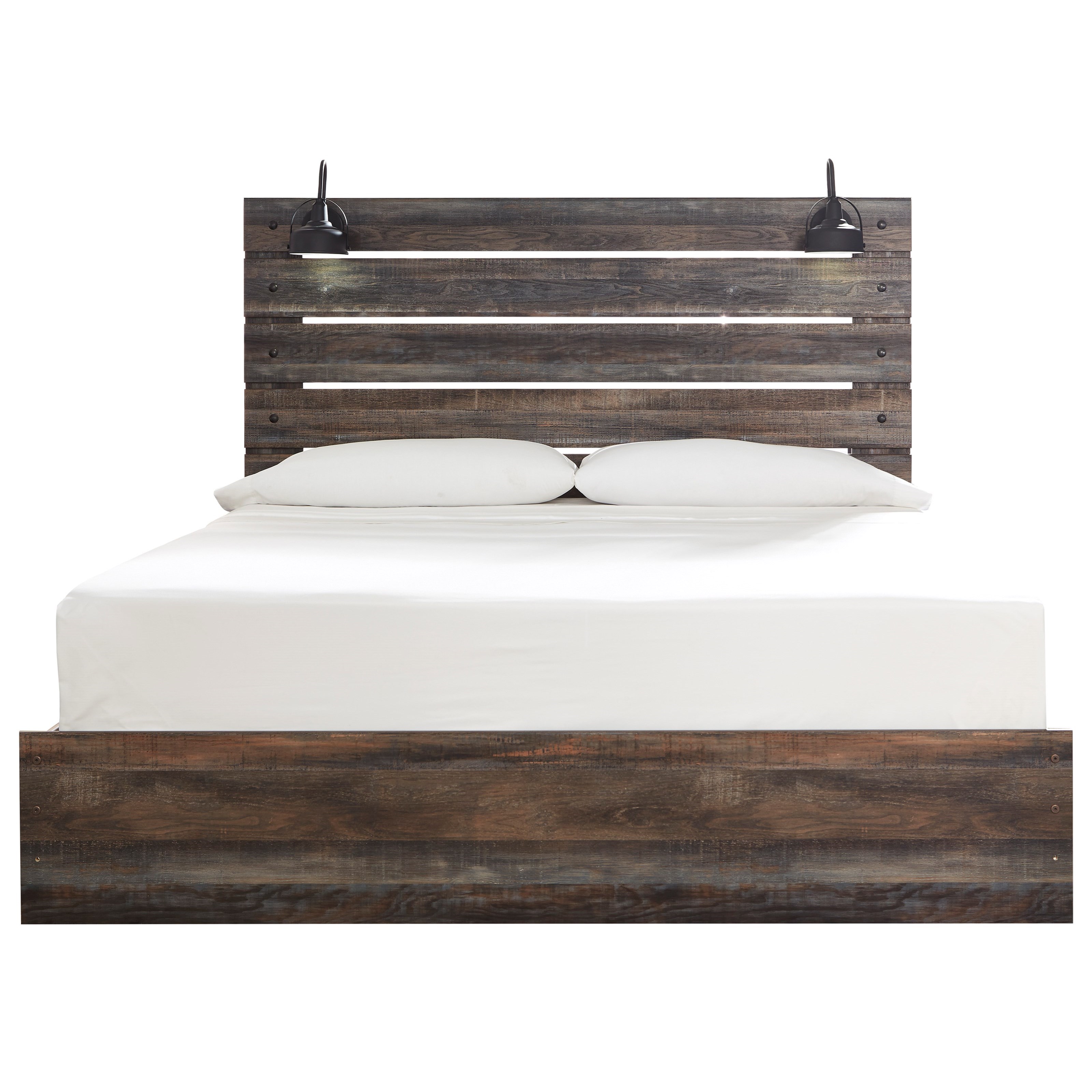 Signature Design by Ashley Drystan Rustic King Panel Bed with
