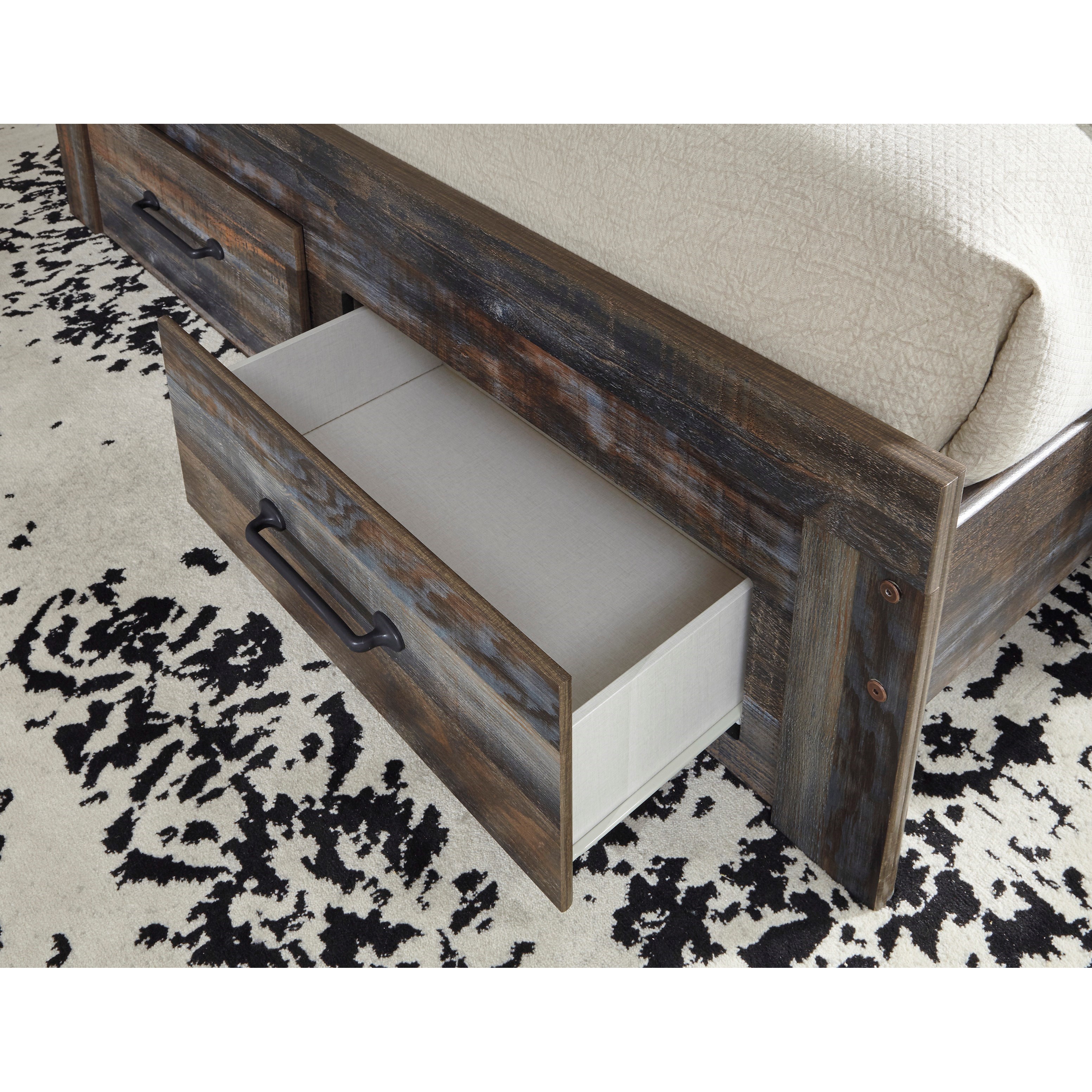 Signature Design by Ashley Drystan Rustic Queen Bookcase Bed with