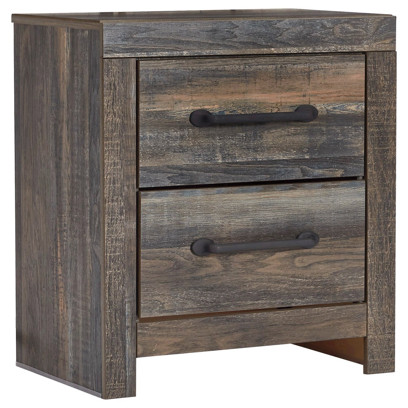 Signature Design by Ashley Drystan Rustic 2Drawer Nightstand with USB