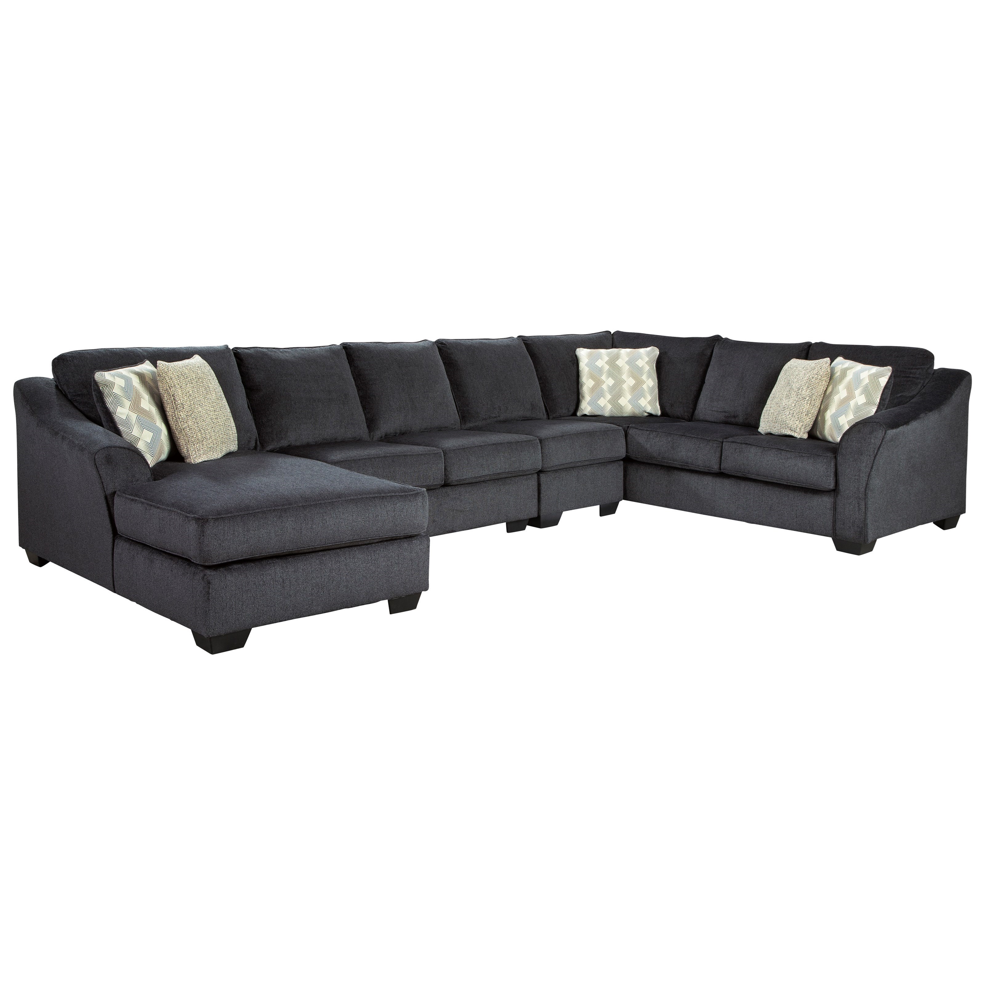 Signature Design by Ashley Eltmann 4Piece Sectional with Left Chaise Lindy's Furniture