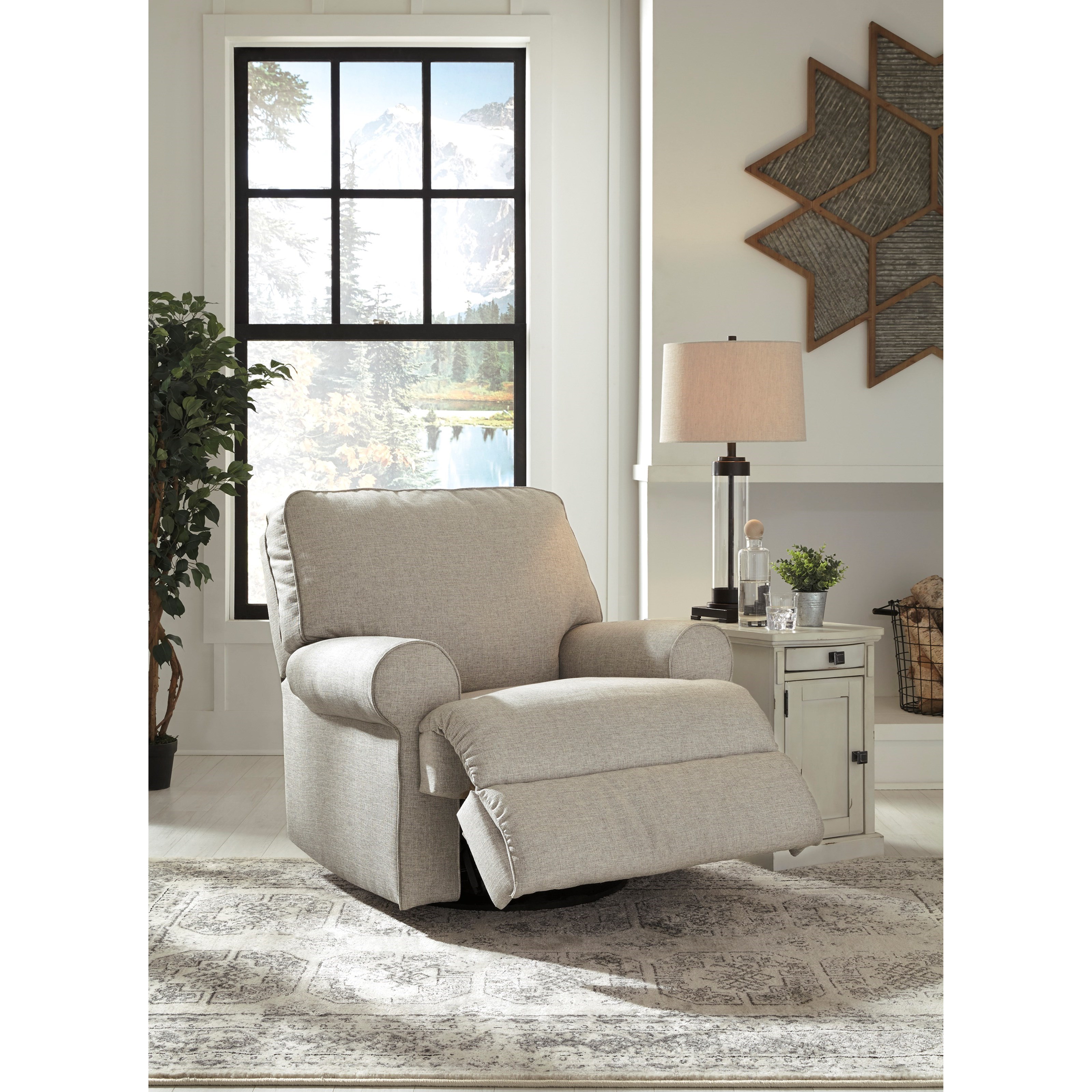 Signature Design by Ashley Ferncliff Casual Swivel Glider Recliner with