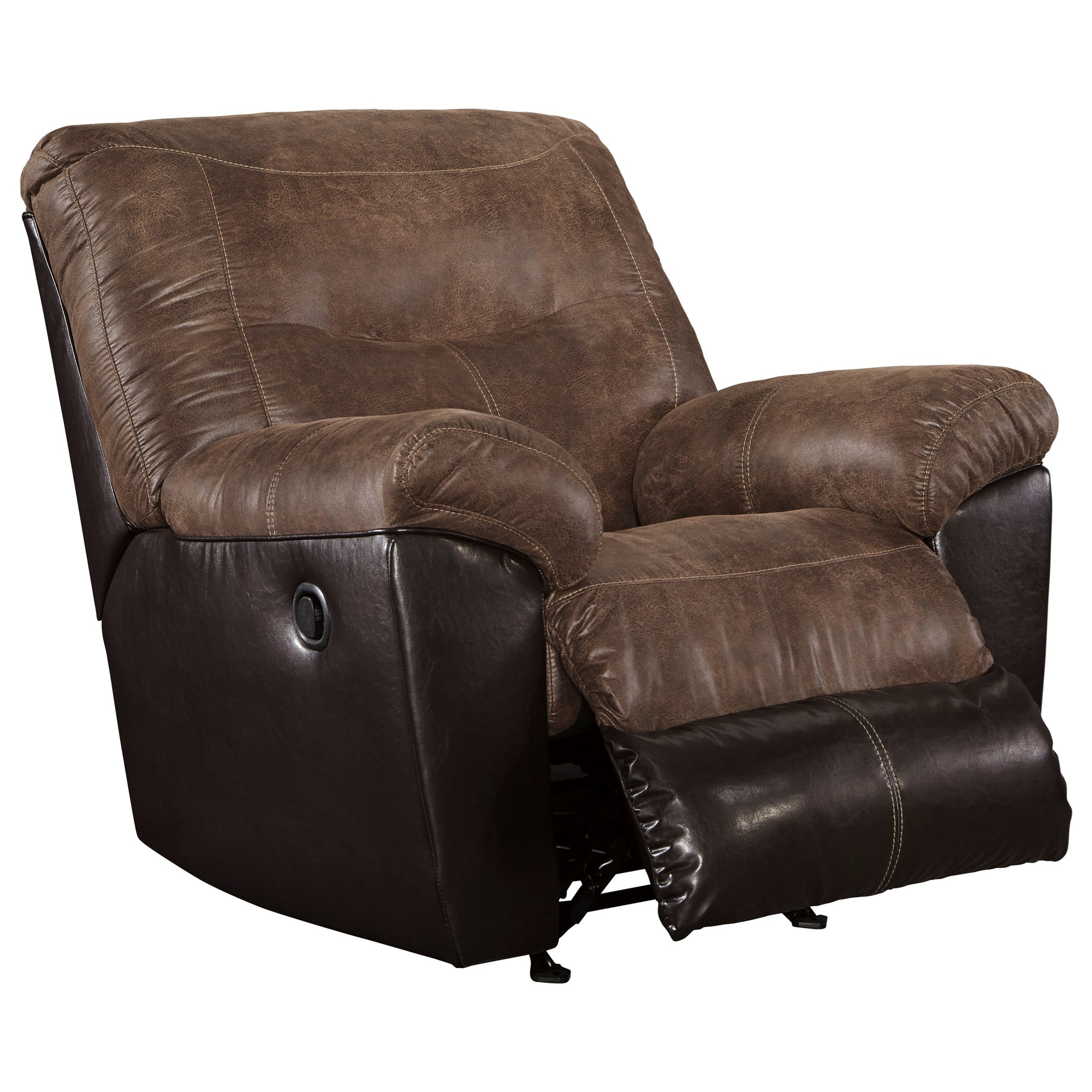 Signature Design by Ashley Follett TwoTone Faux Leather Rocker