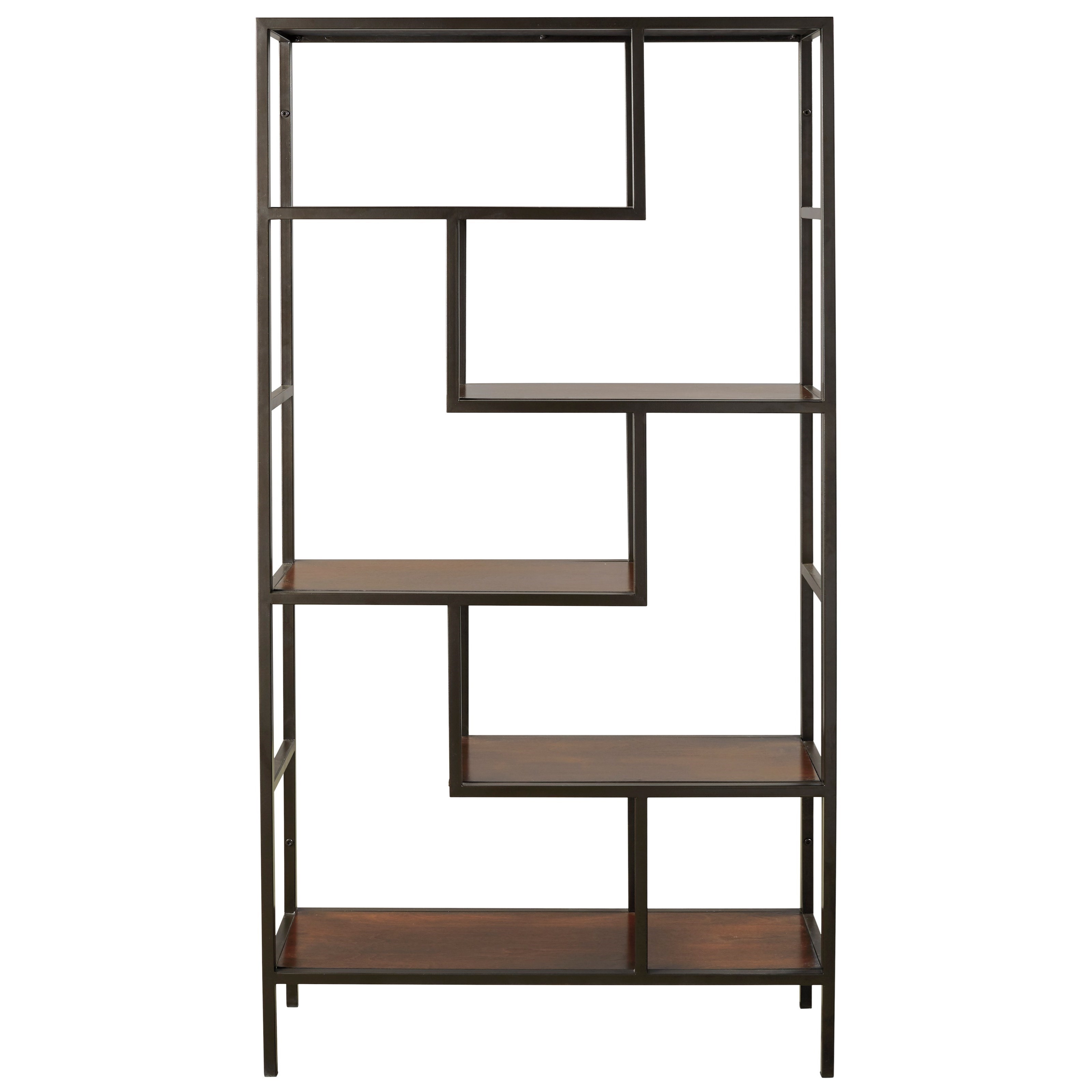 Signature Design by Ashley Frankwell Contemporary Metal/Wood Bookcase