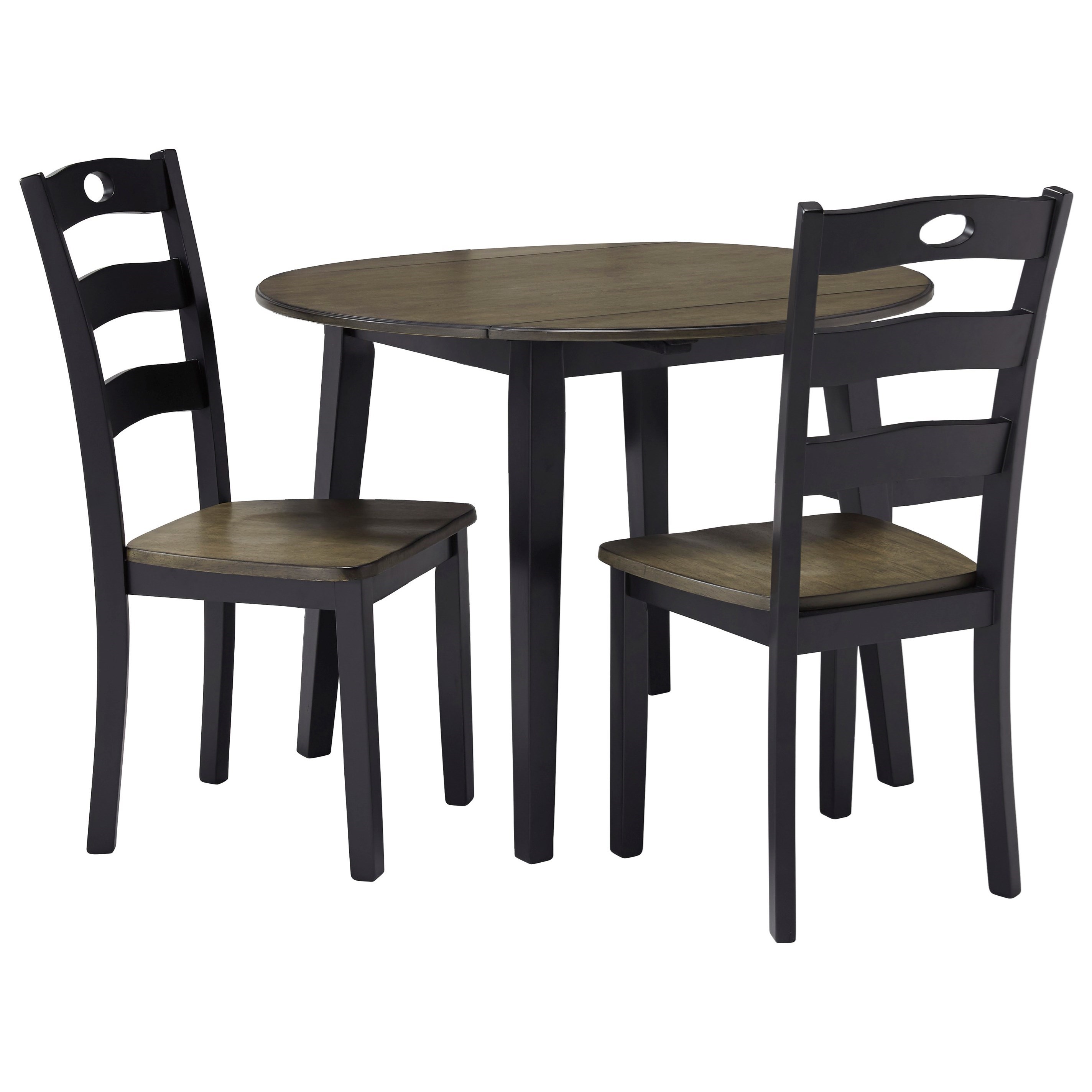 Signature Design by Ashley Froshburg TwoTone Finish 3Piece Round Drop