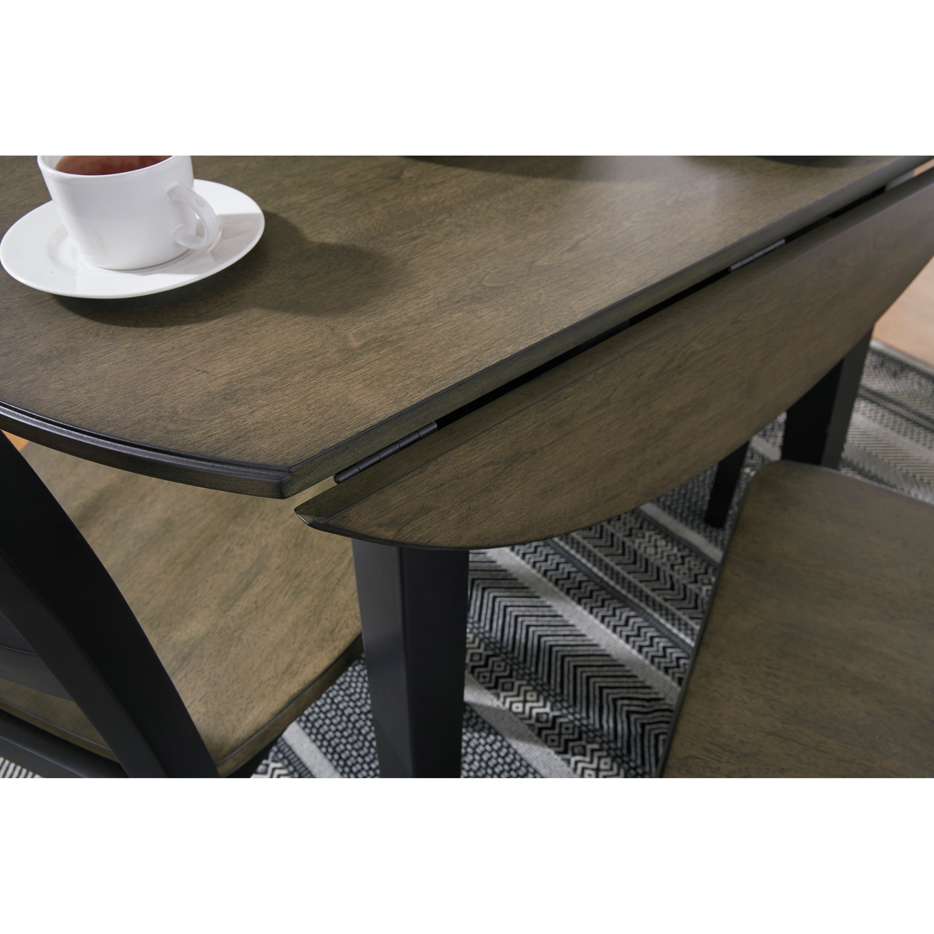 Signature Design by Ashley Froshburg TwoTone Finish 3Piece Round Drop