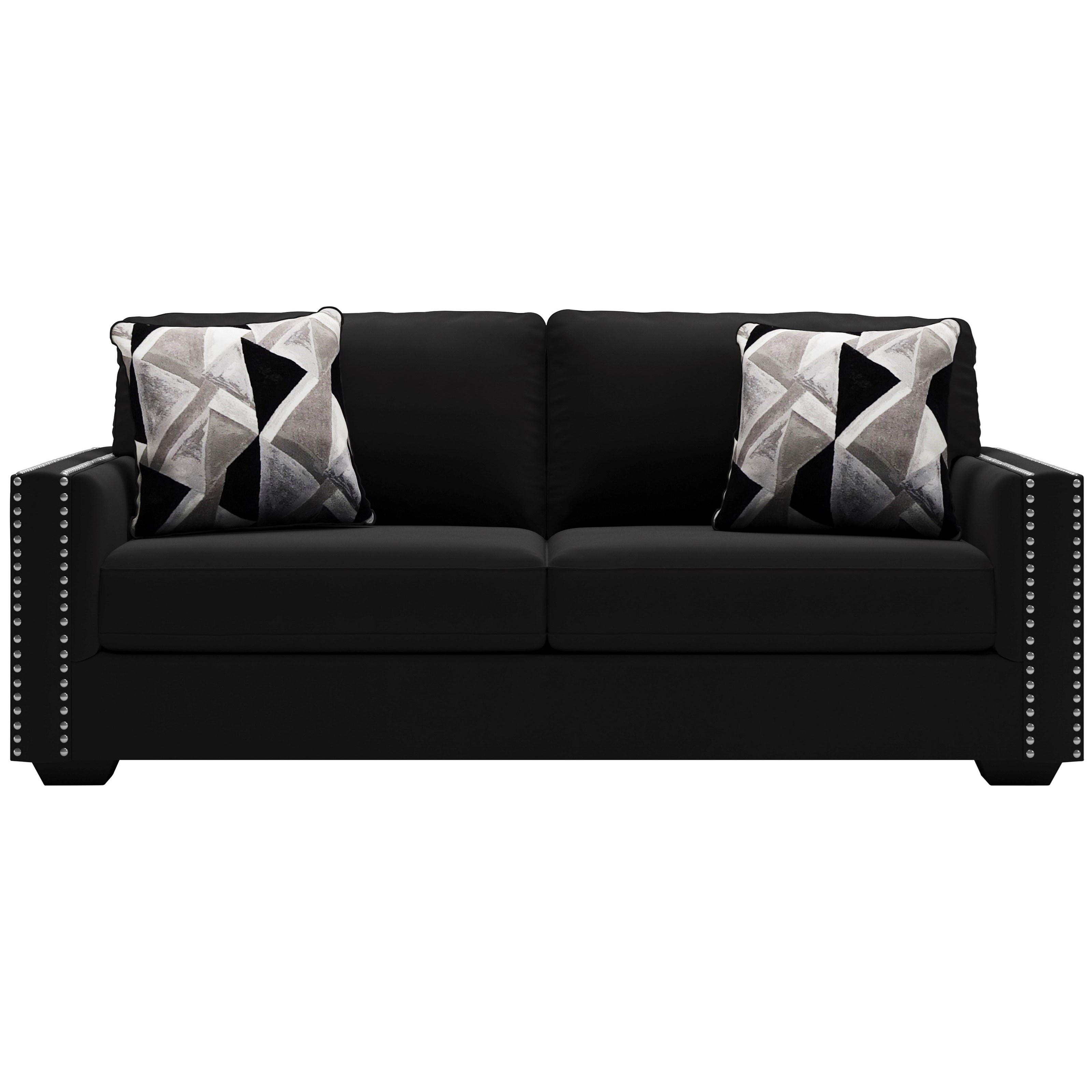Signature Design by Ashley Gleston Glam Sofa with Nailhead Trim