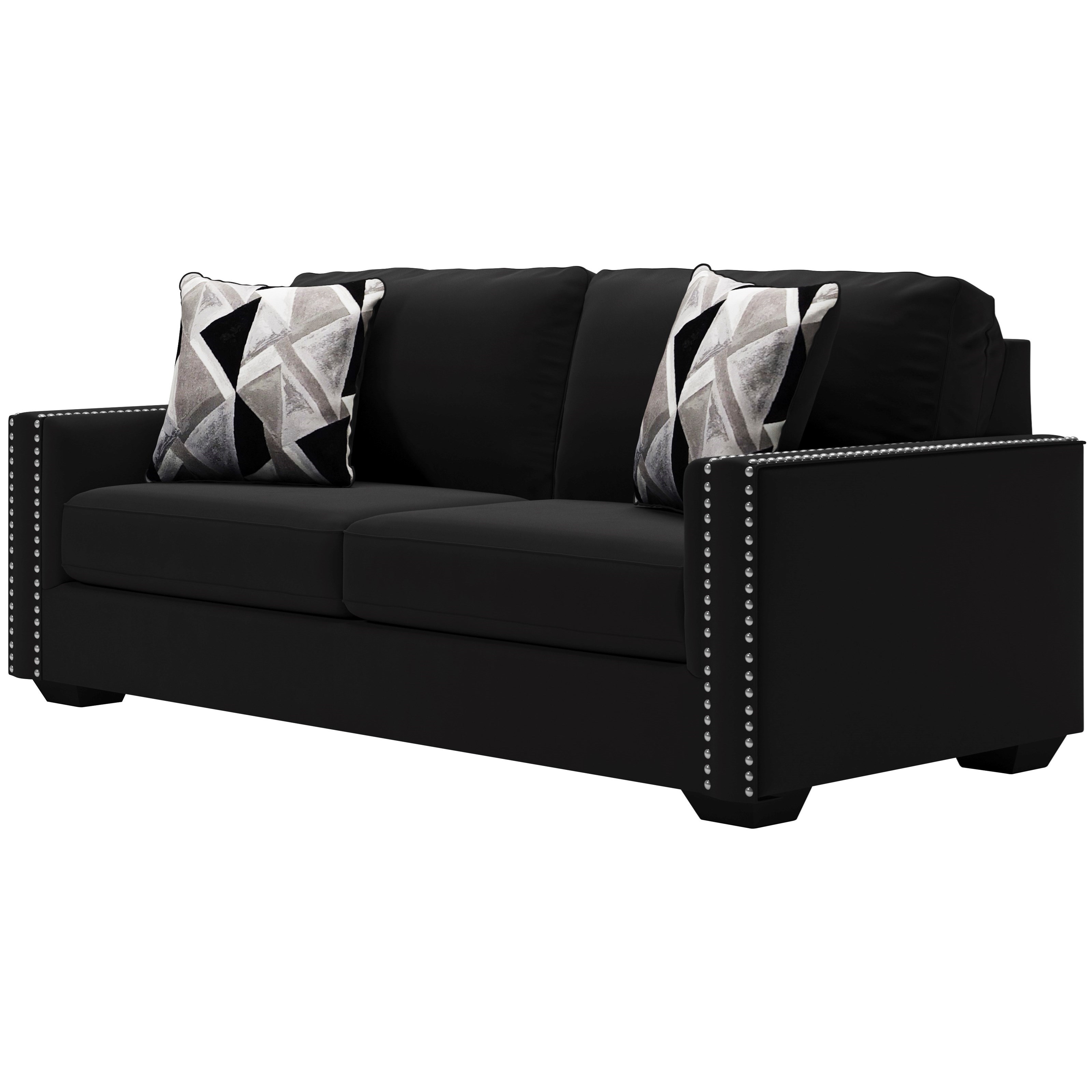 Signature Design by Ashley Gleston Glam Sofa with Nailhead Trim