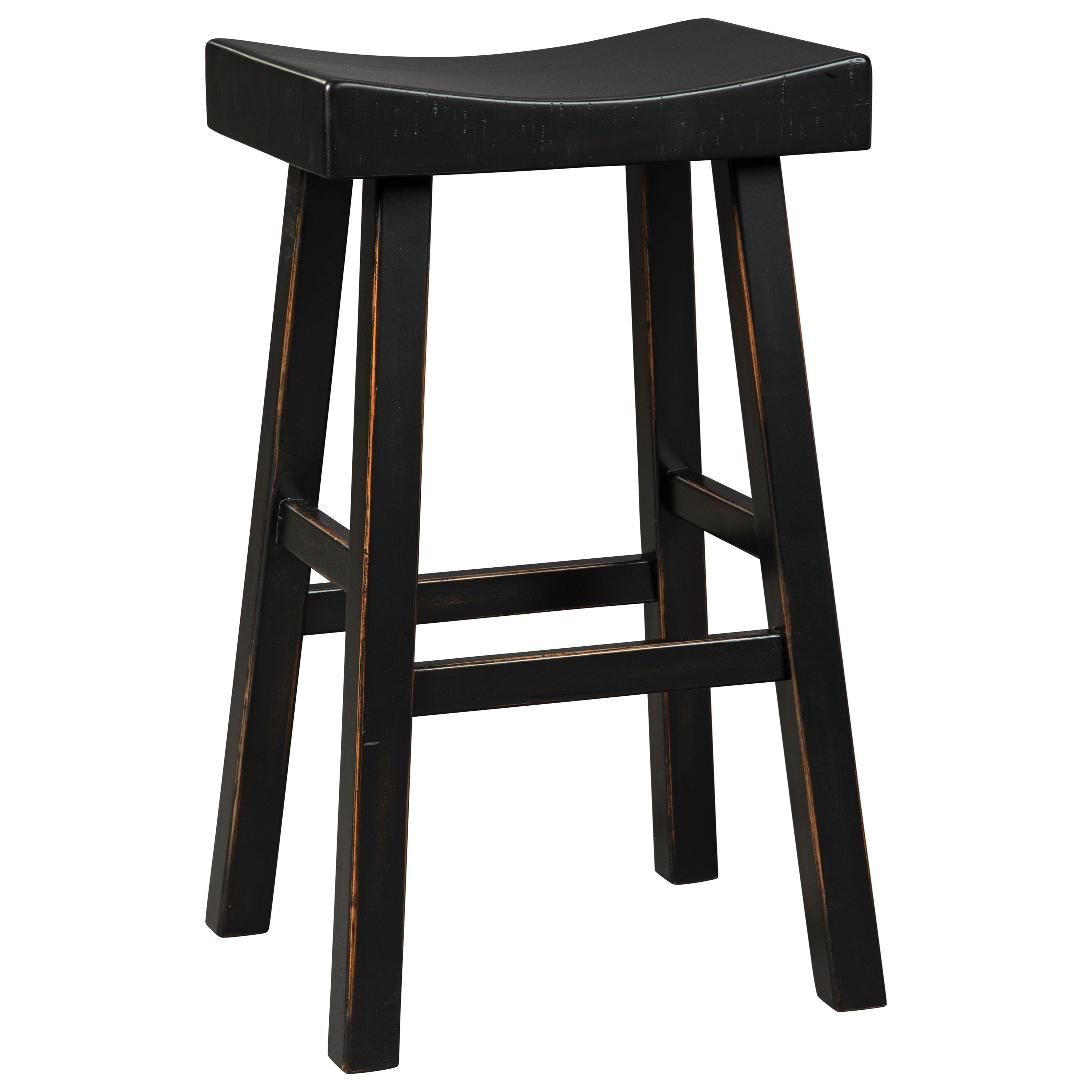 Signature Design by Ashley Glosco D548530 Antique Black Tall Stool Furniture and