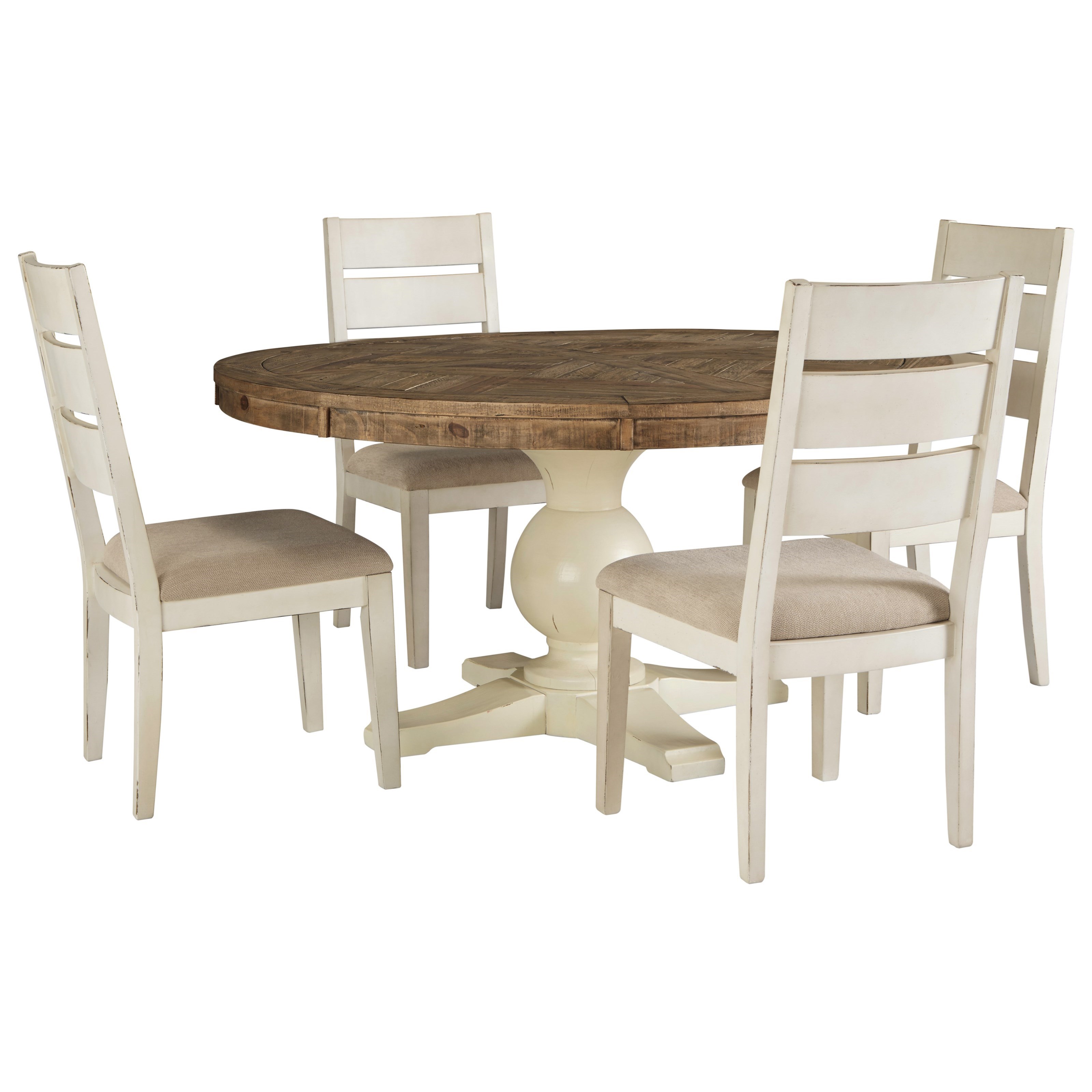 Signature Design by Ashley Grindleburg 5 Piece Round Table and Chair